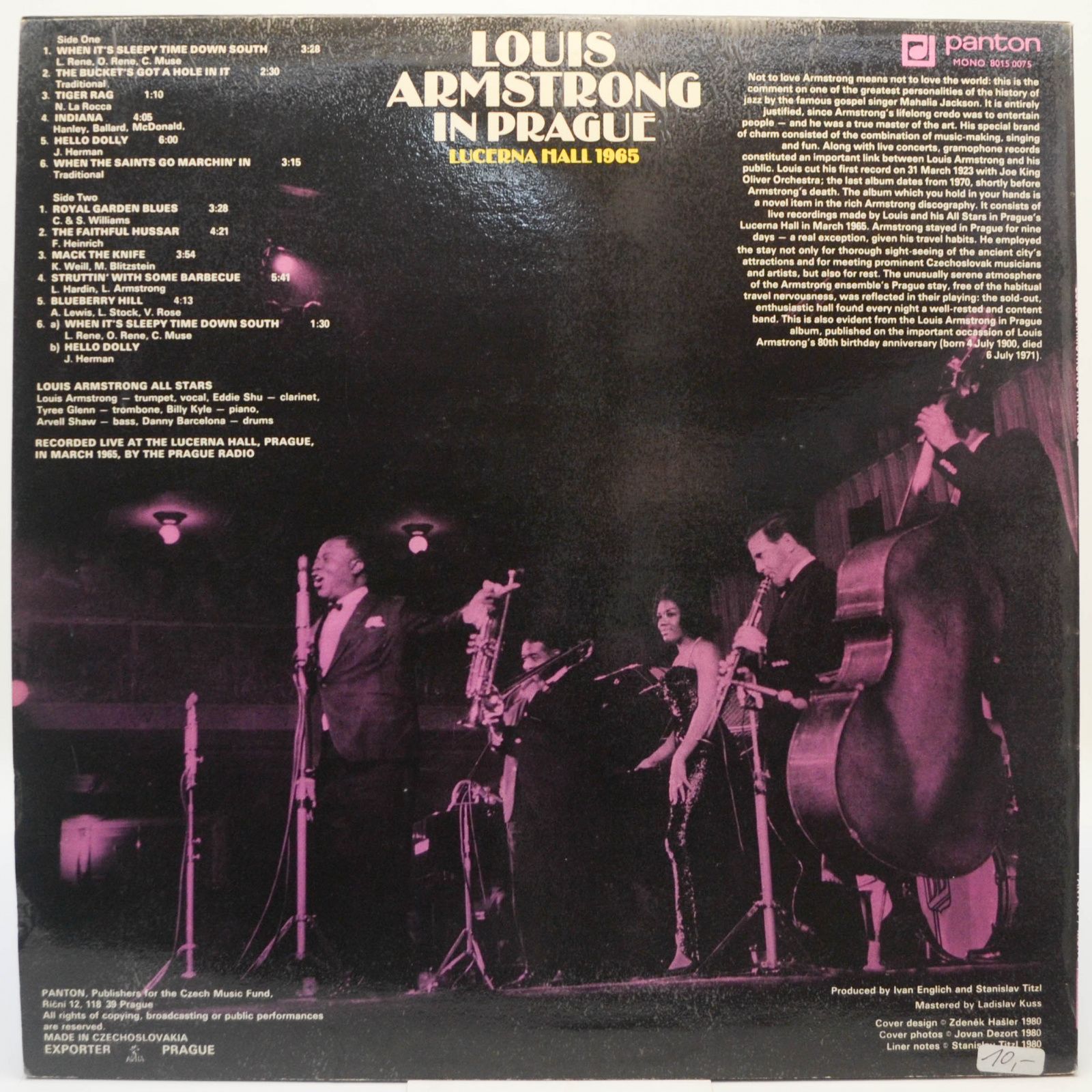 Louis Armstrong — Lucerna-1965 - Lucerna Hall-Prague 1965 - Live, 1979