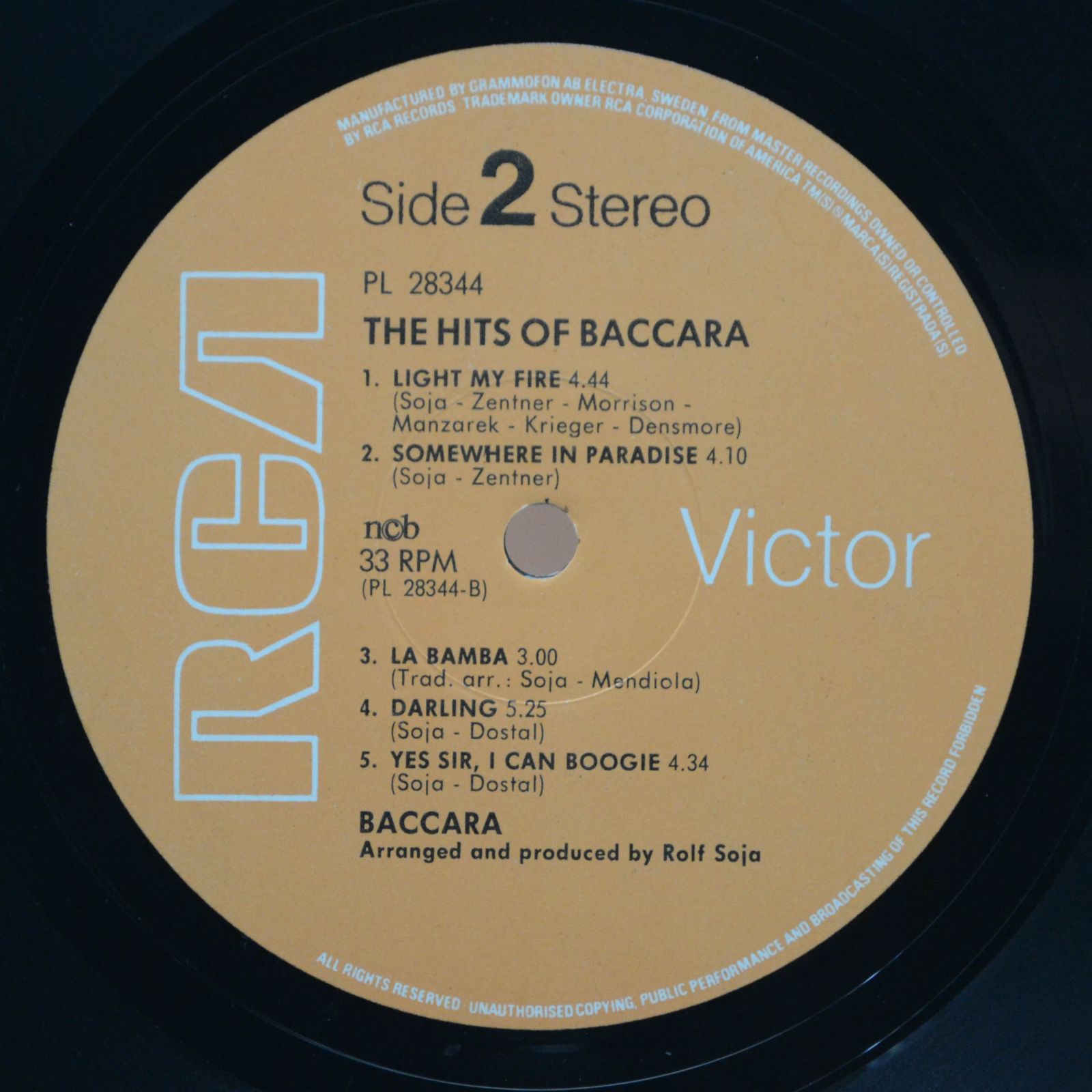 Baccara — The Hits Of Baccara, 1979