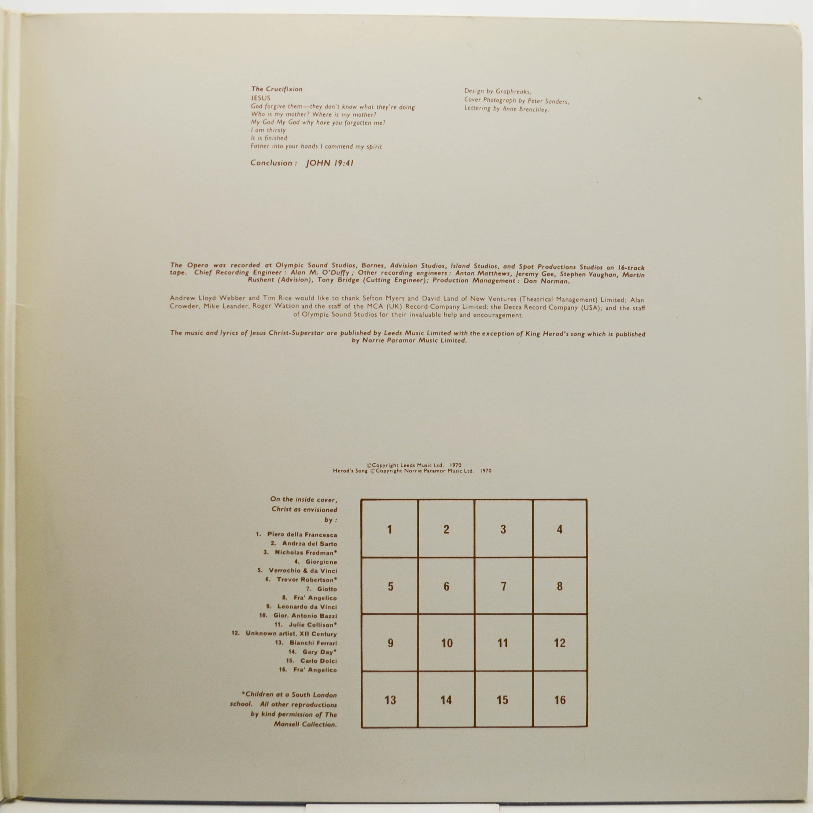 Виниловая пластинка Andrew Lloyd Webber — Jesus Christ Superstar (2LP, booklet), 1970