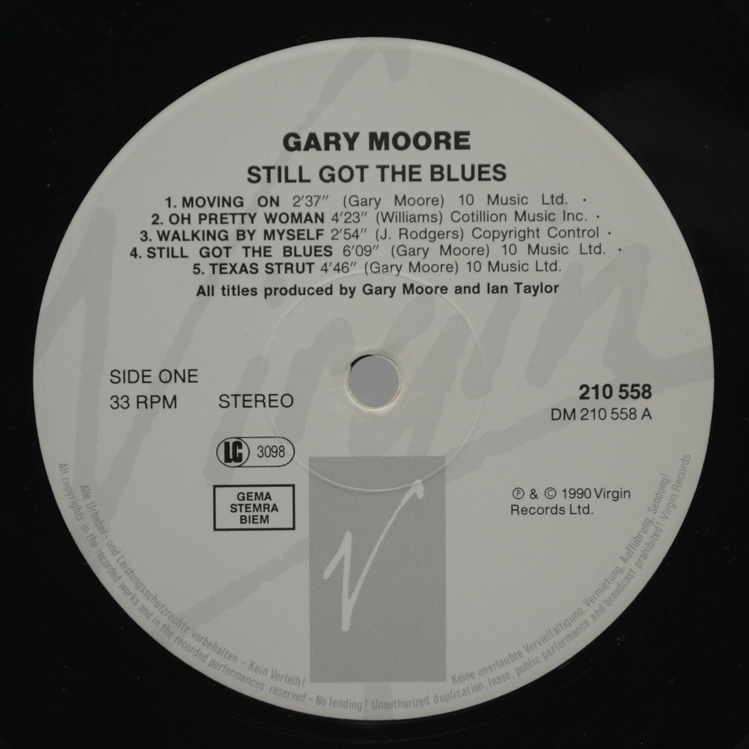 Gary Moore — Still Got The Blues, 1990