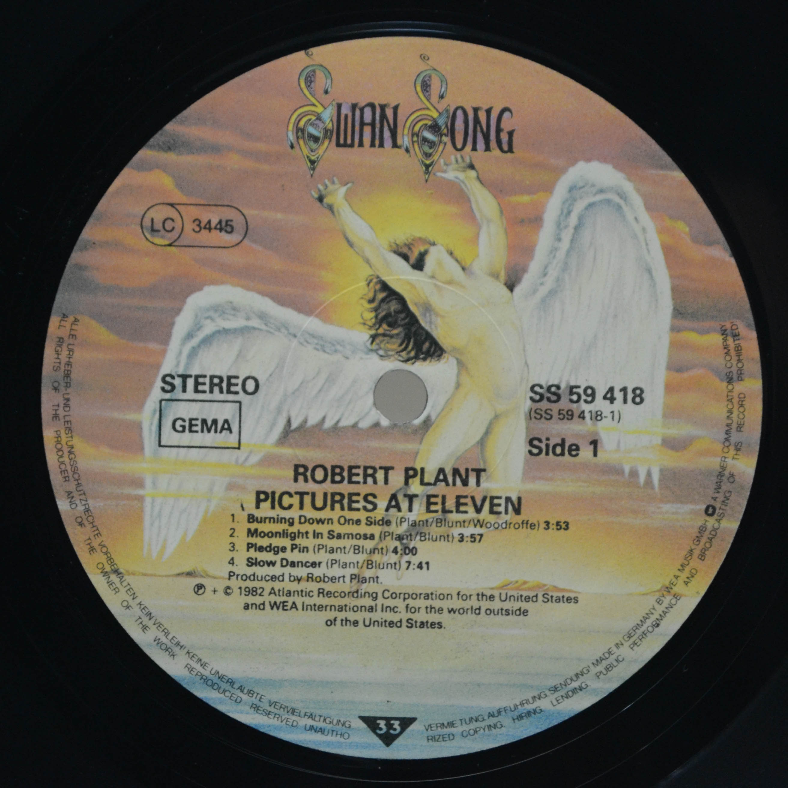 Robert Plant — Pictures At Eleven, 1982