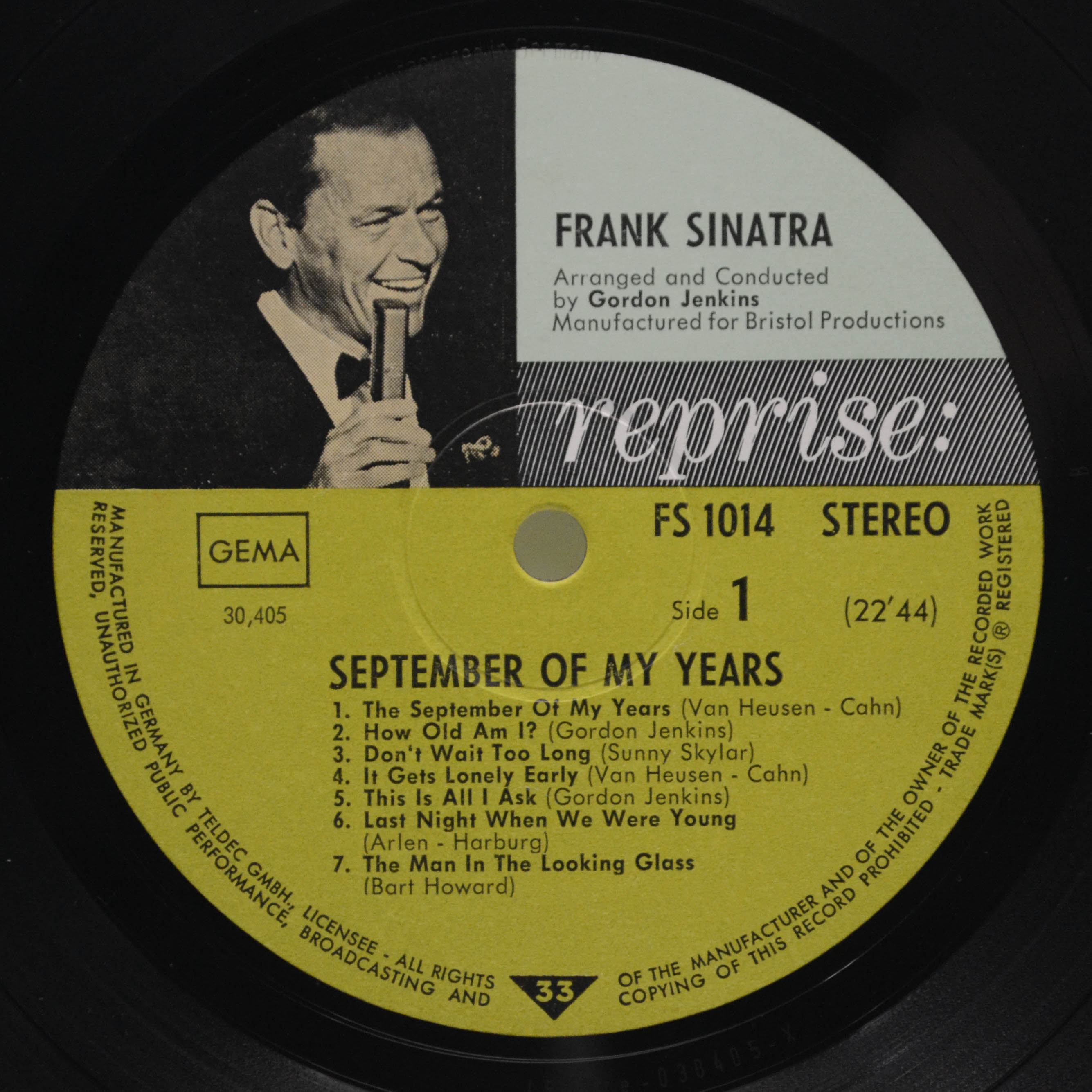 Frank Sinatra — September Of My Years, 1965