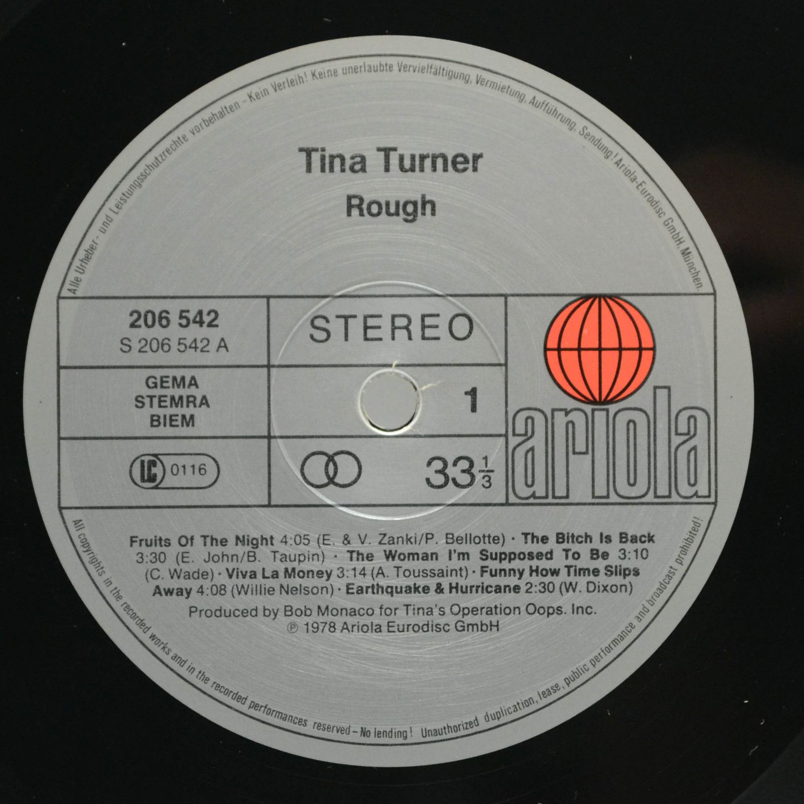Tina Turner — Rough, 1978