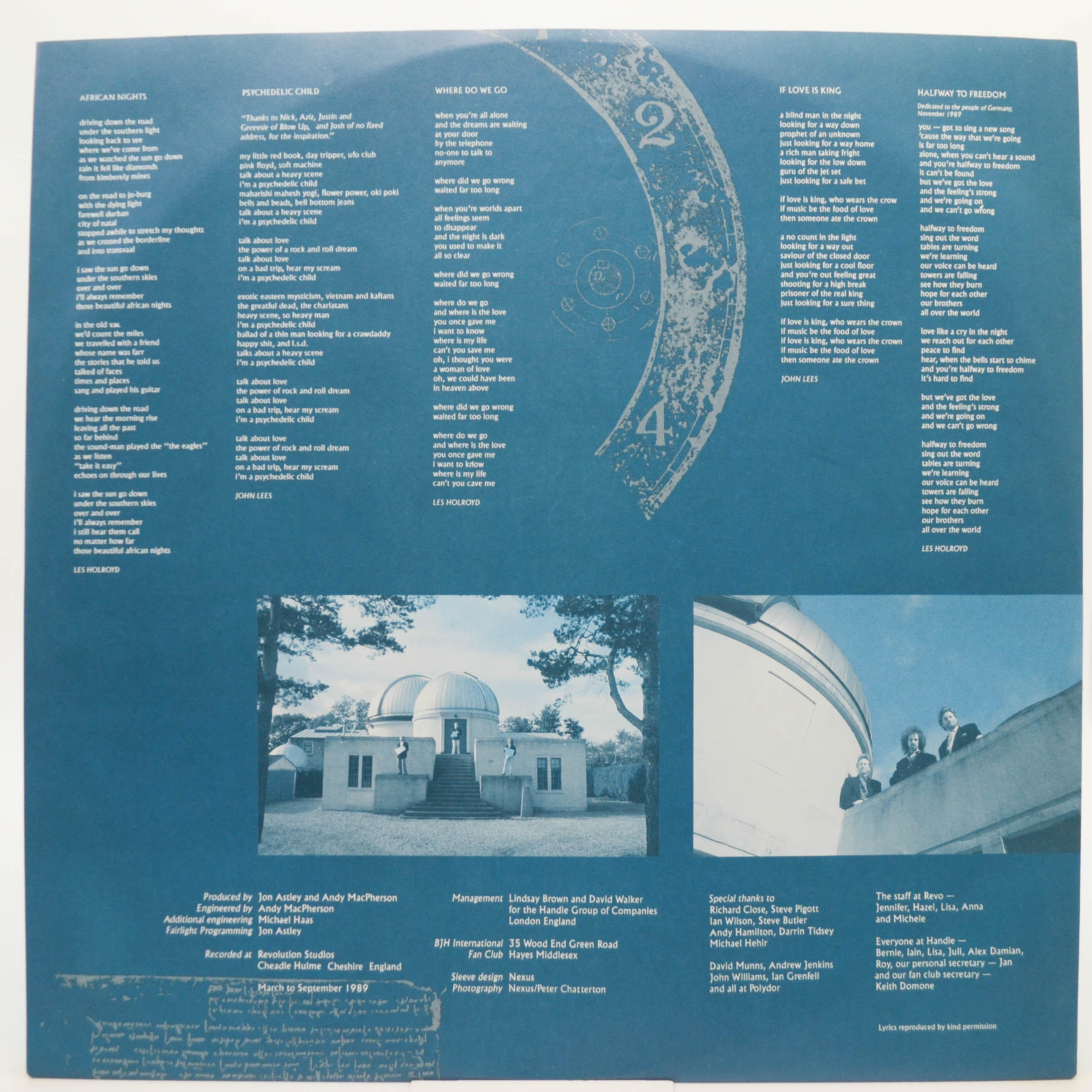 B·J·H — Welcome To The Show, 1990