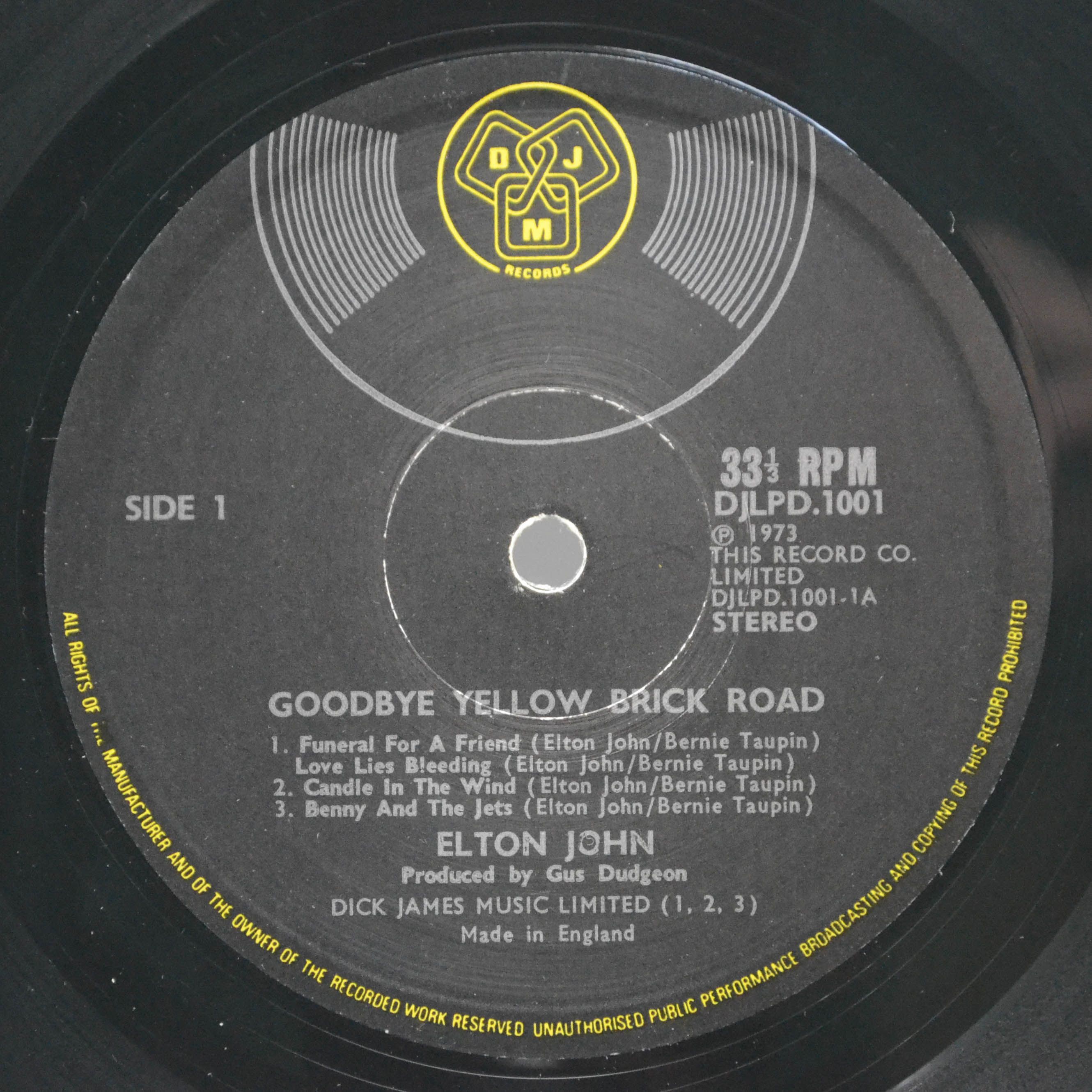 Elton John — Goodbye Yellow Brick Road (2LP, UK), 1973