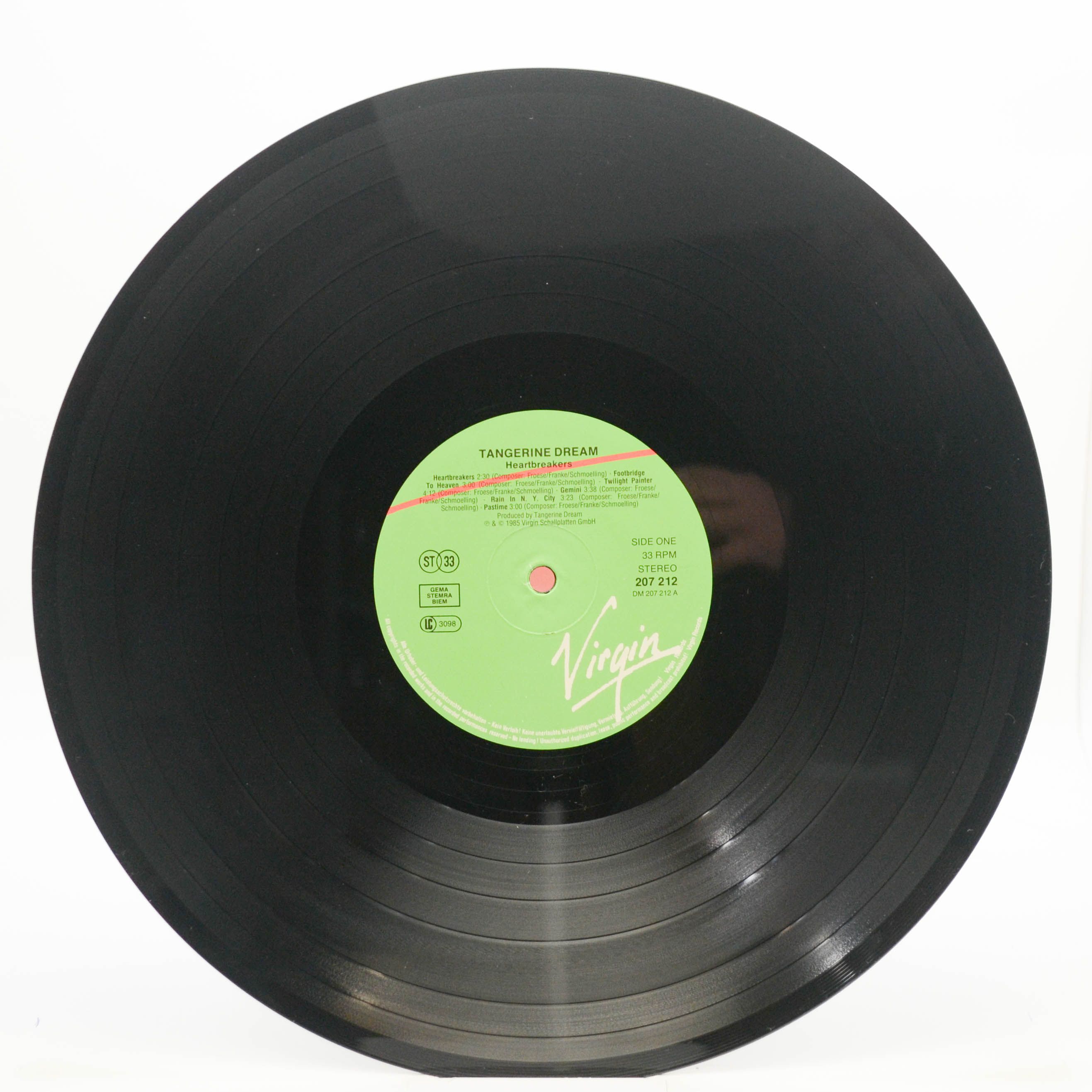 Tangerine Dream — Heartbreakers (Music From The Original Motion Picture Soundtrack), 1985