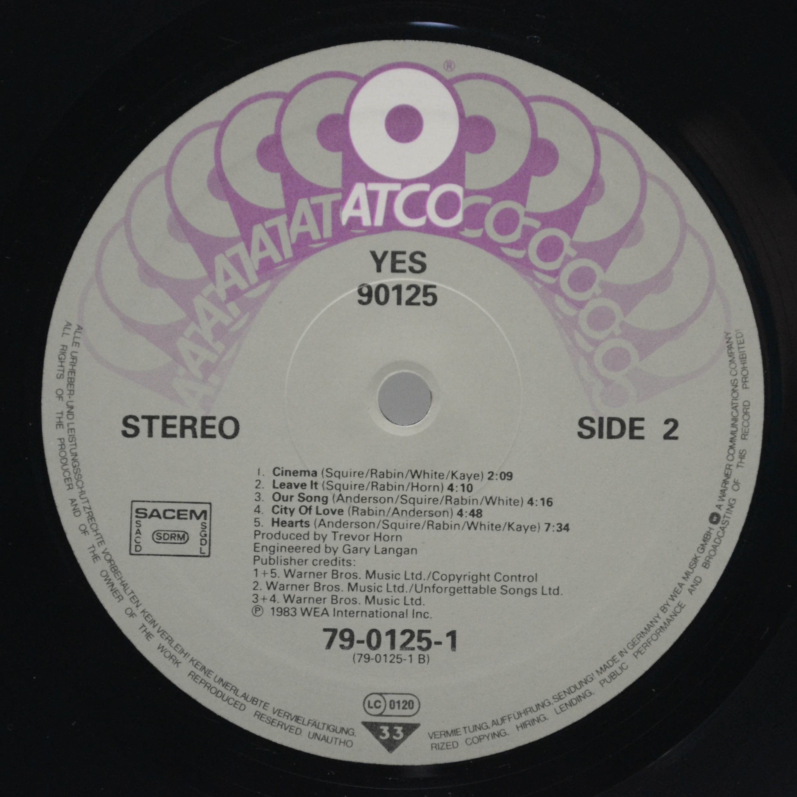 Yes — 90125, 1983