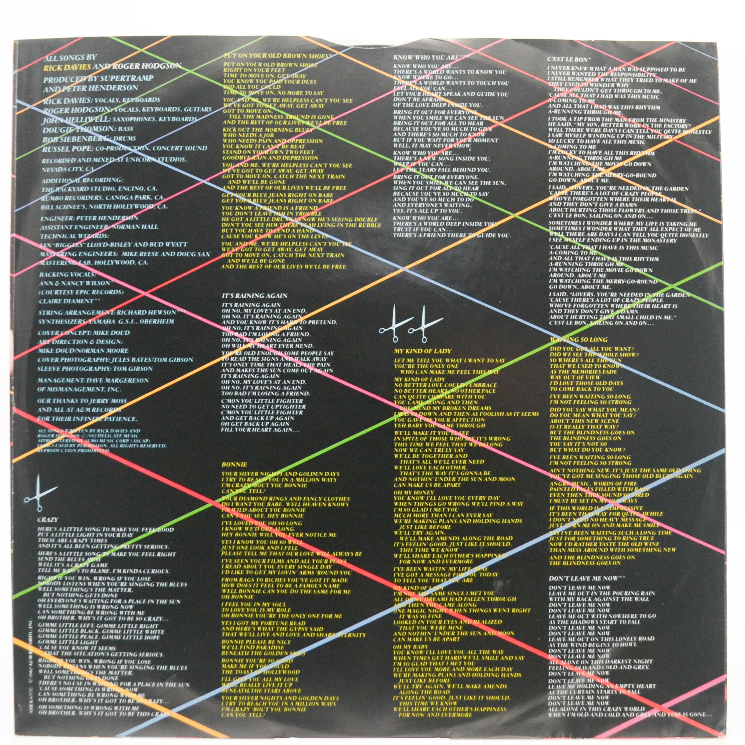 Supertramp — "...Famous Last Words...", 1982