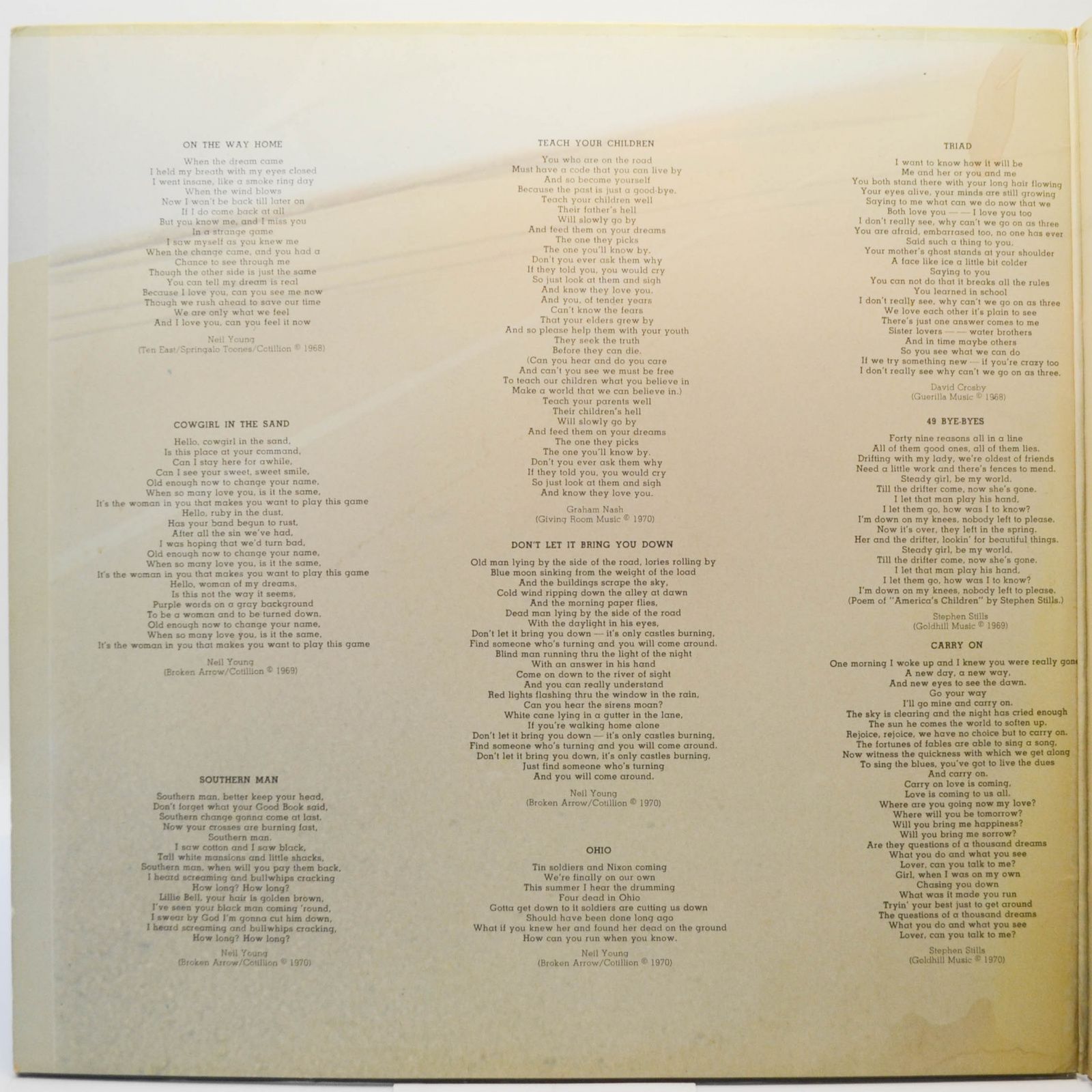 Crosby, Stills, Nash & Young — 4 Way Street (2LP), 1973
