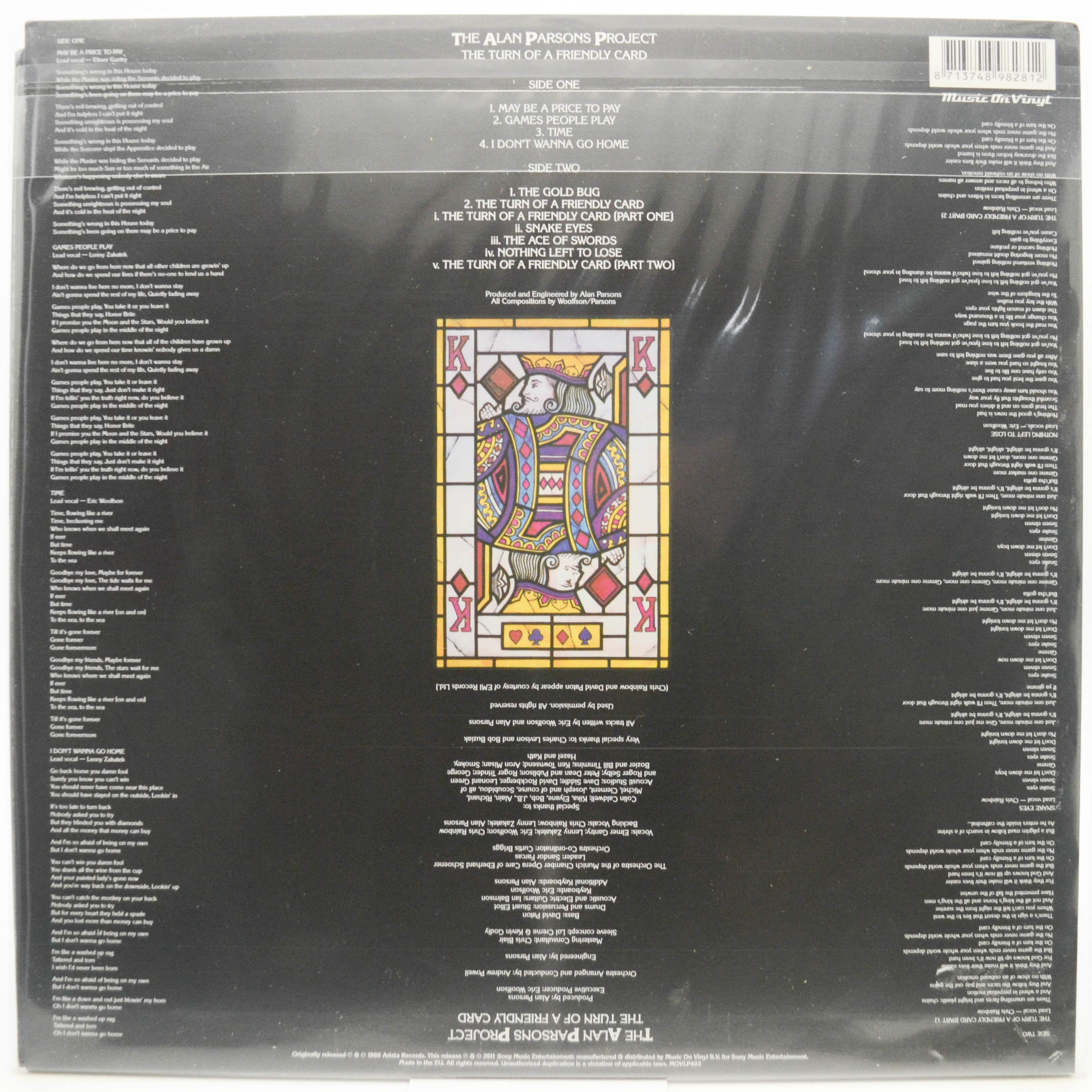 Alan Parsons Project — The Turn Of A Friendly Card, 1980