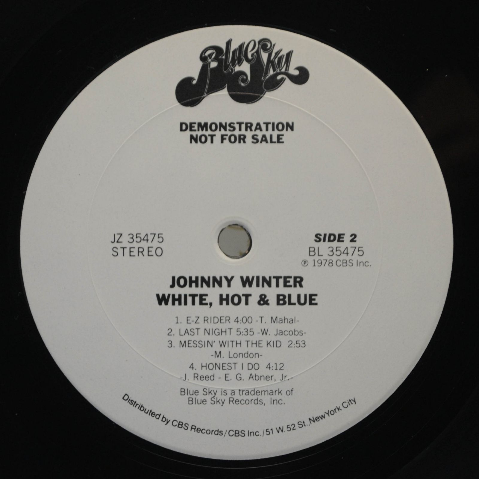 Johnny Winter — White, Hot & Blue, 1978