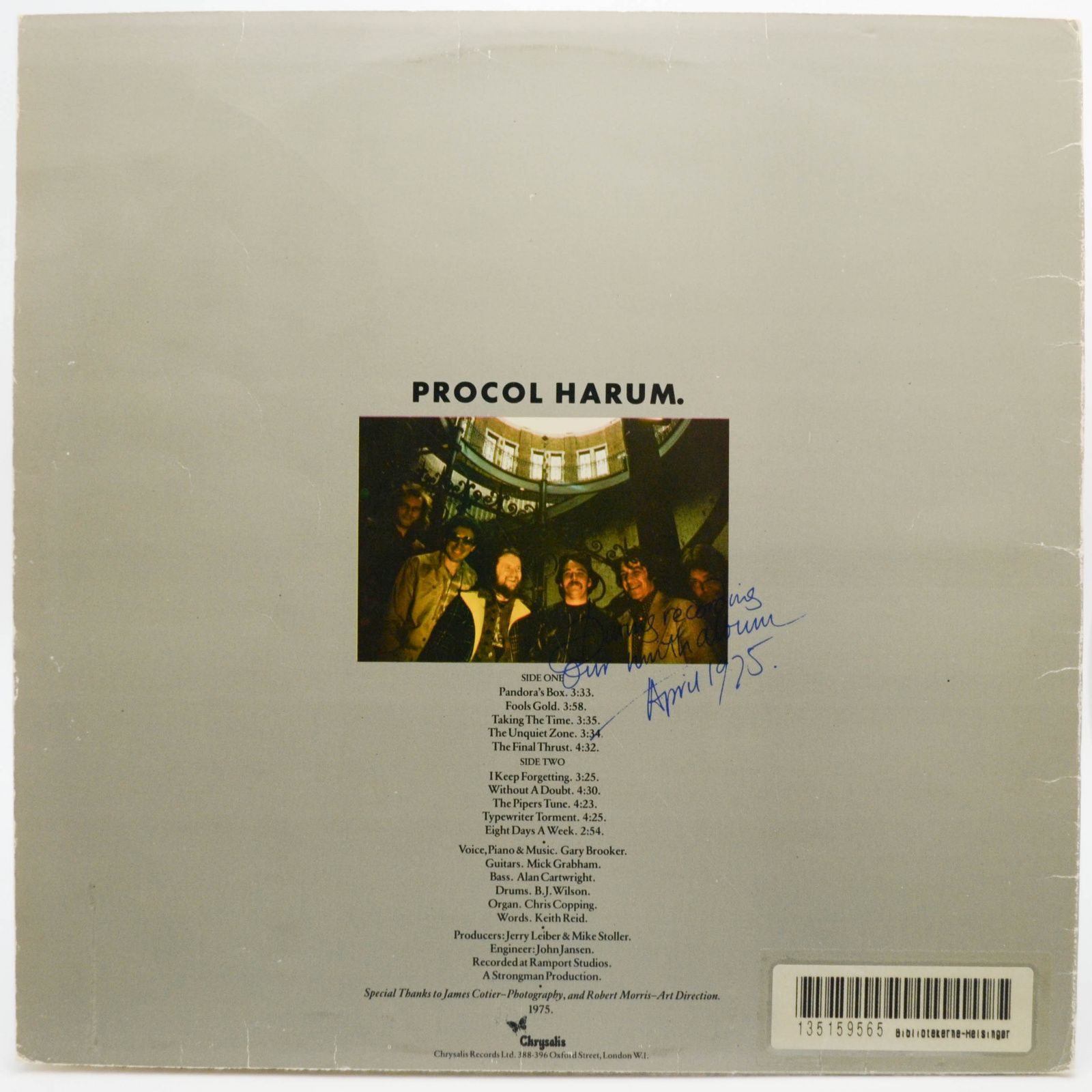Procol Harum — Procol's Ninth (1-st, UK), 1975