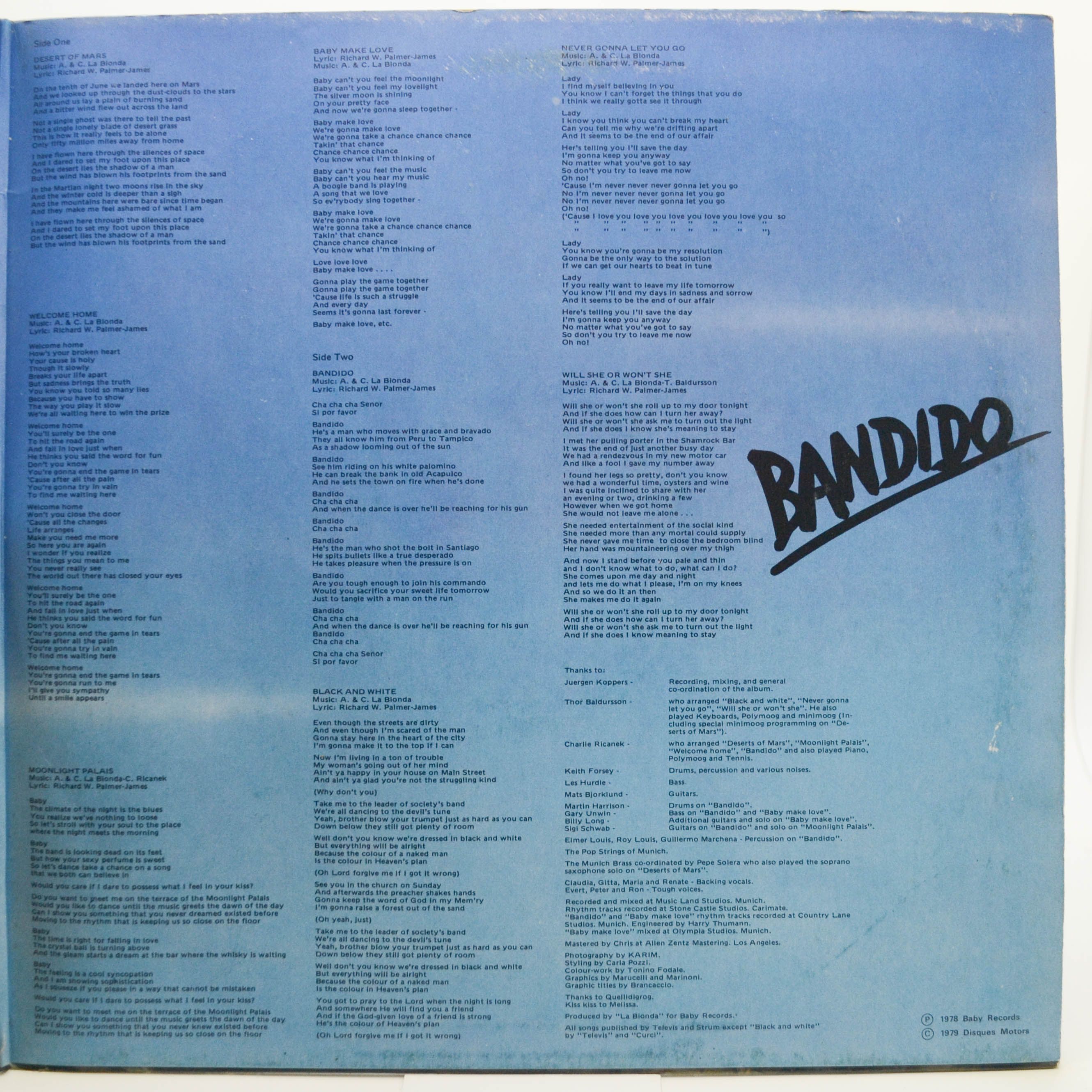 La Bionda — Bandido, 1979