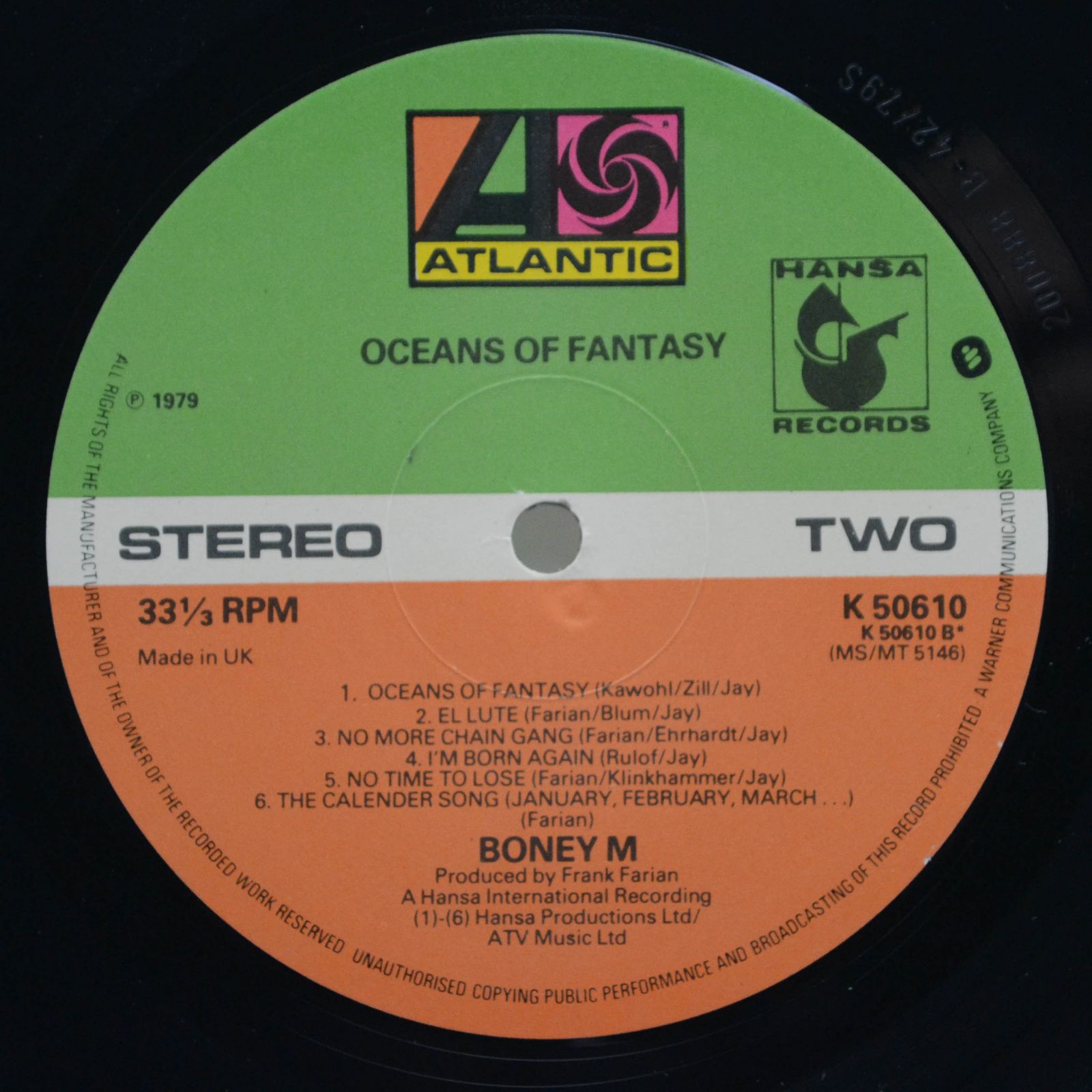 Boney M. — Oceans Of Fantasy (UK), 1979