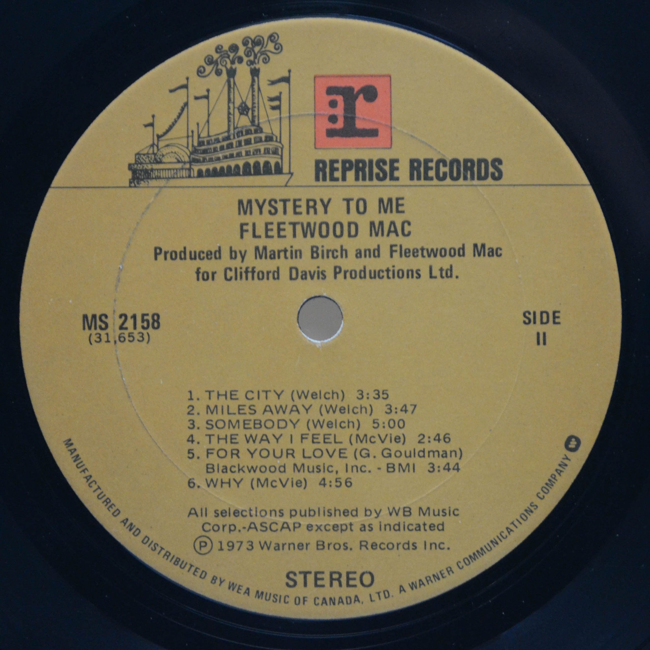 Fleetwood Mac — Mystery To Me, 1973