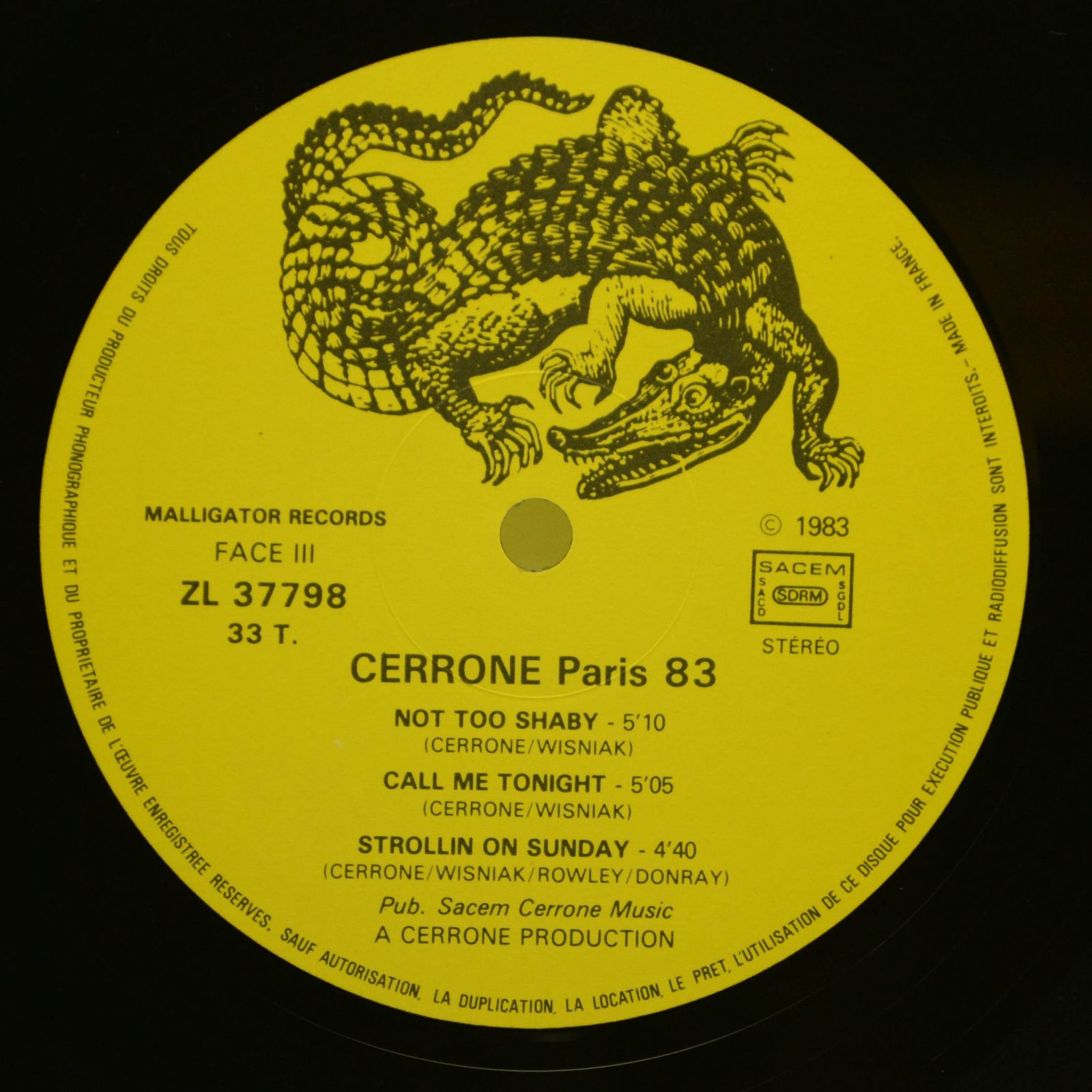 Cerrone — En Concert (2LP, 1-st, France), 1983