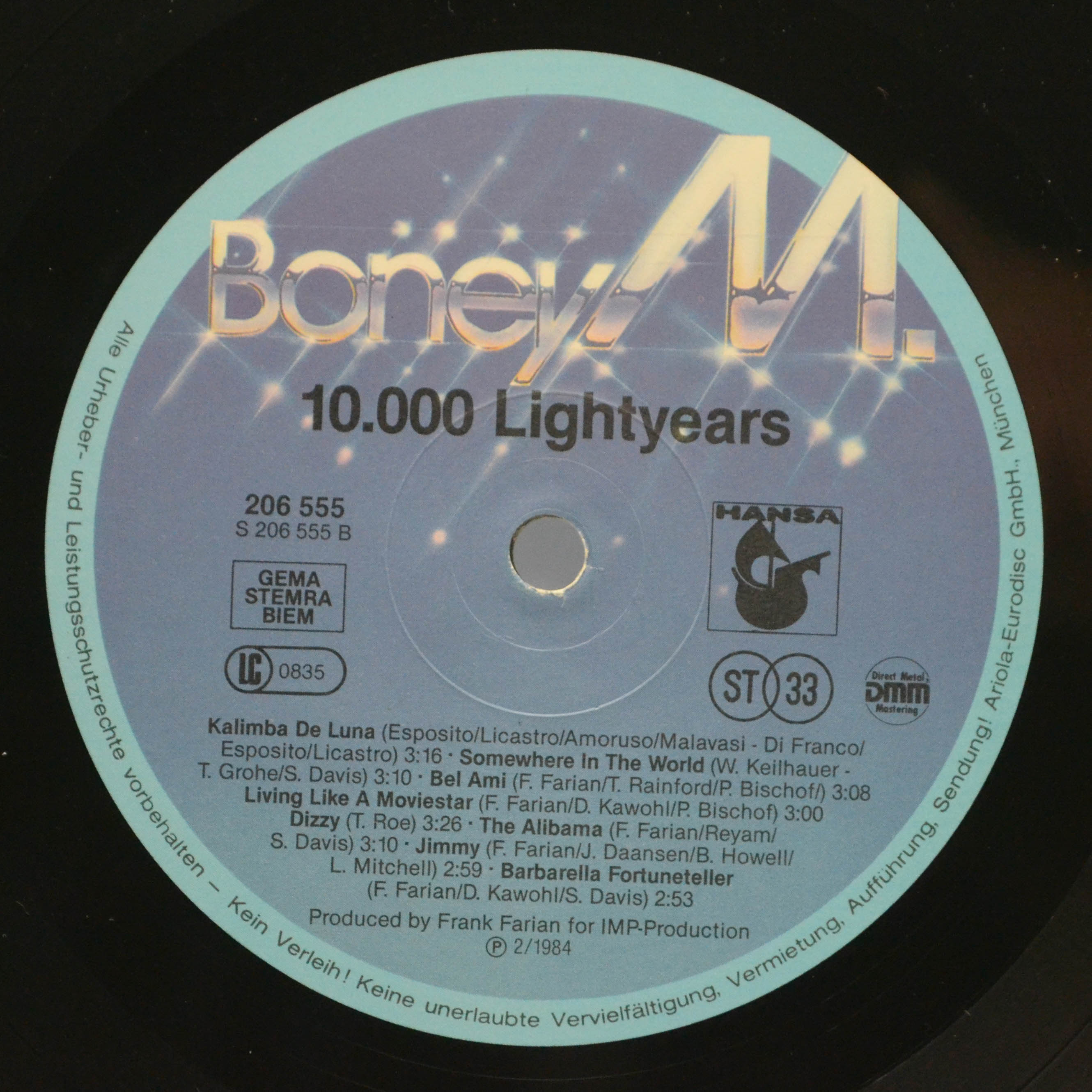 Boney M. — Ten Thousand Lightyears, 1984