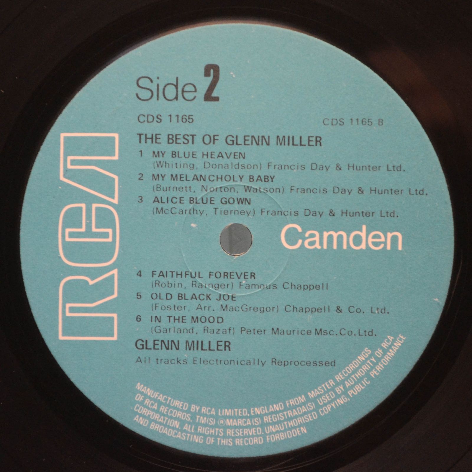 Glenn Miller — The Best Of Glenn Miller (UK), 1984