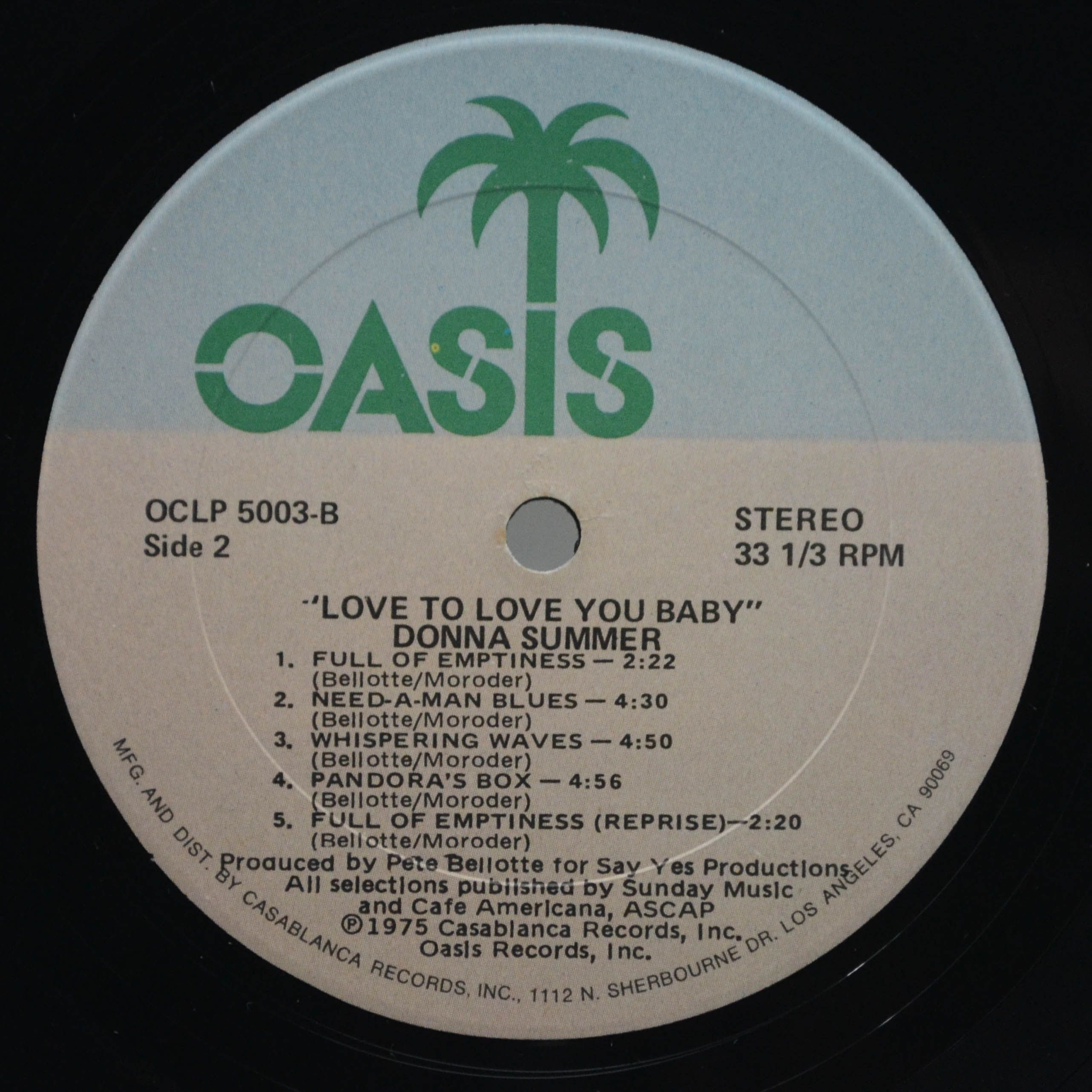 Donna Summer — Love To Love You Baby (USA), 1975