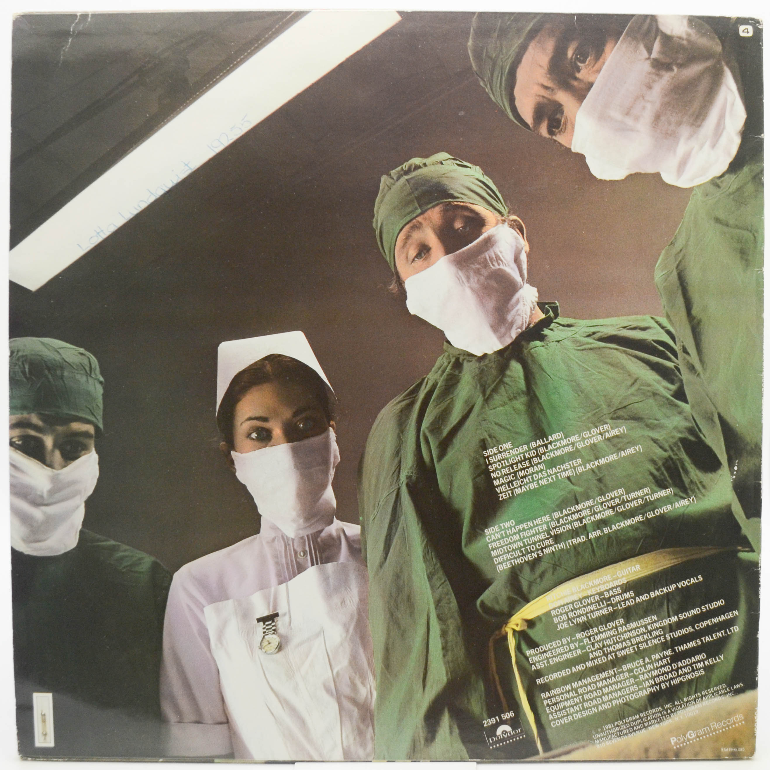 Rainbow — Difficult To Cure, 1981