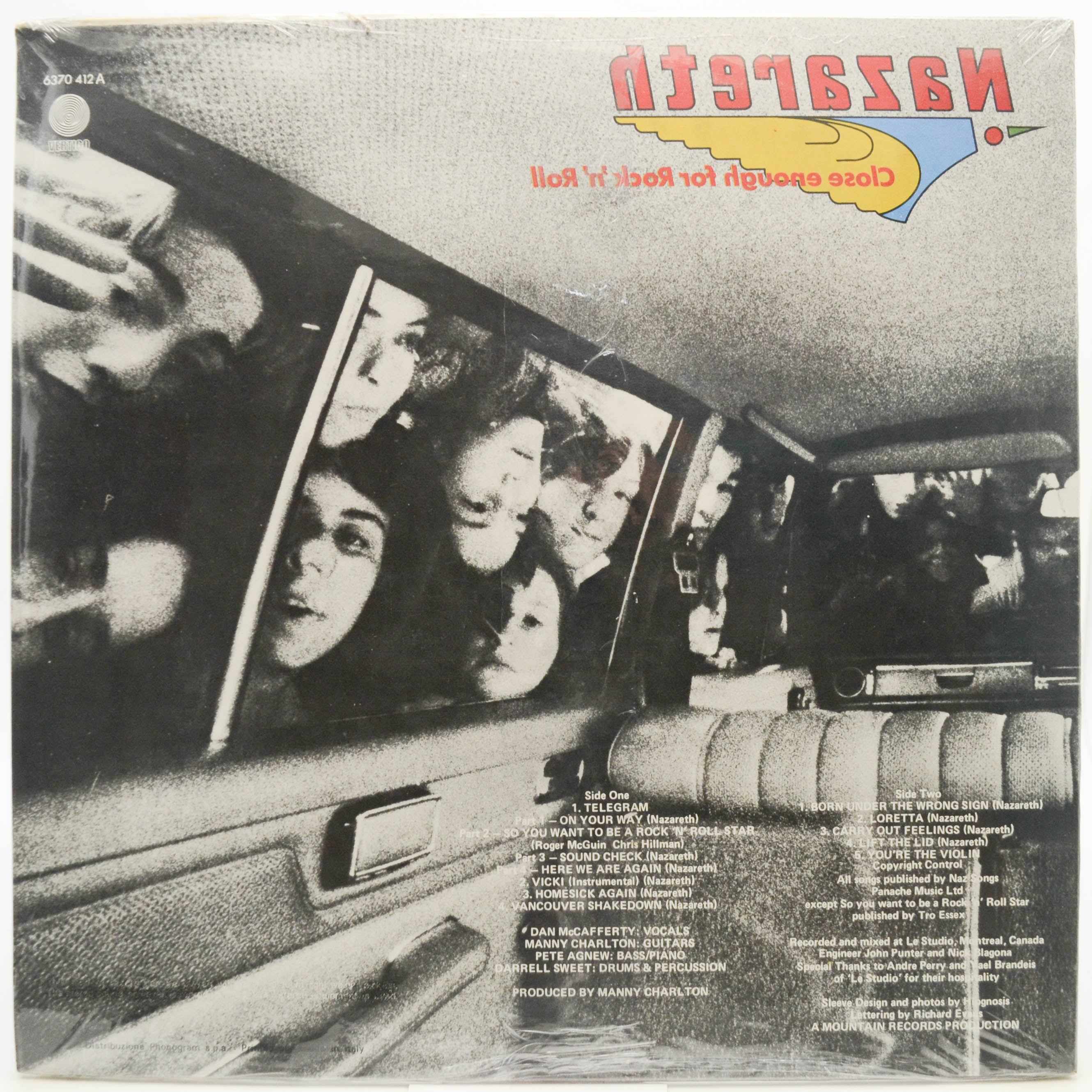 Nazareth — Close Enough For Rock 'N' Roll (Swirl), 1976