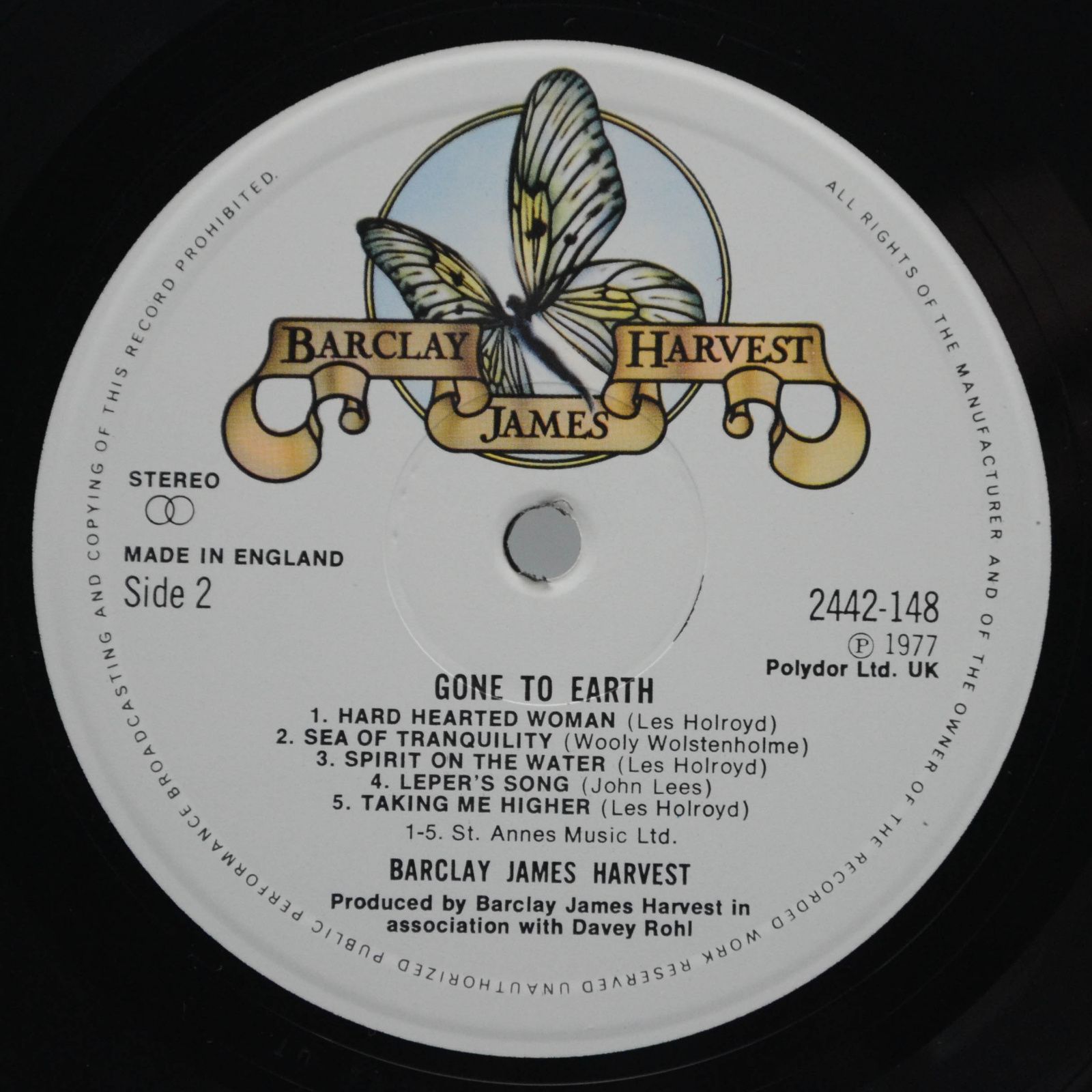 Barclay James Harvest — Gone To Earth (1-st, UK), 1977