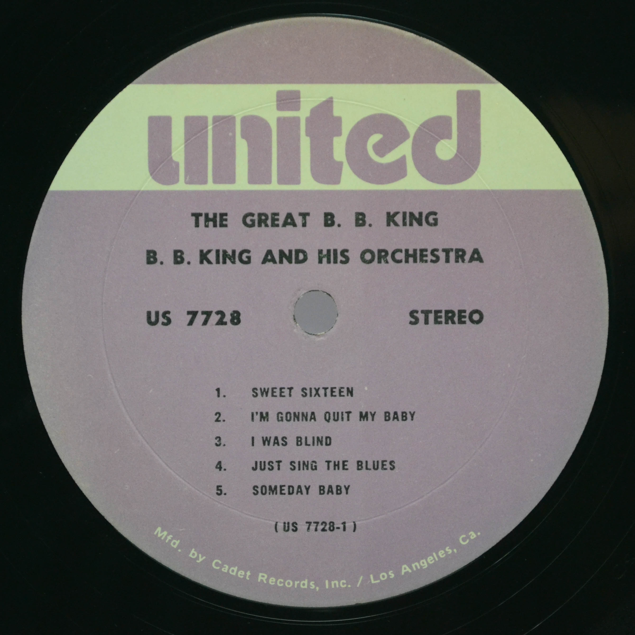 B. B. King And His Orchestra — The Great B. B. King (USA), 1960