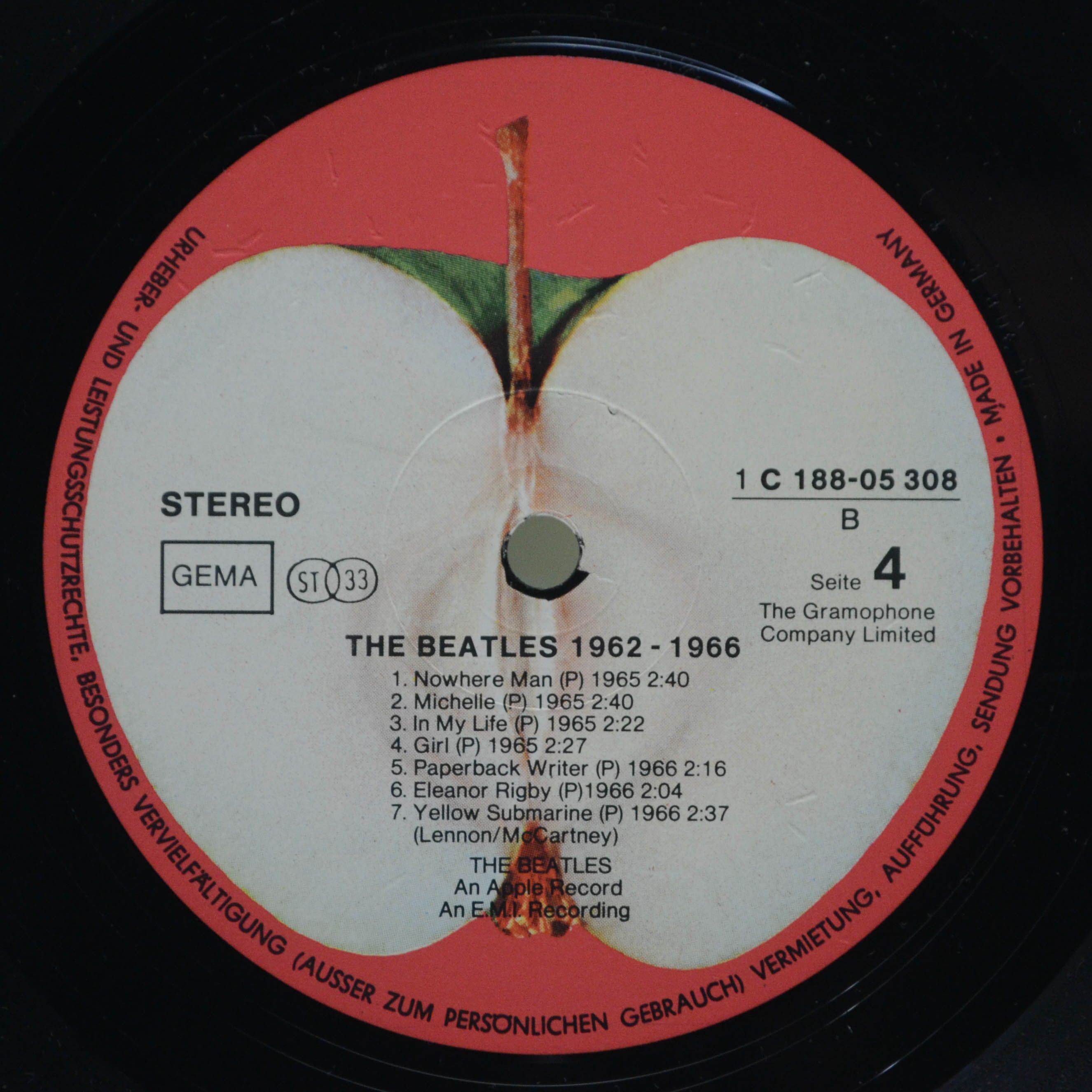 Beatles — 1962-1966 (2LP), 1973