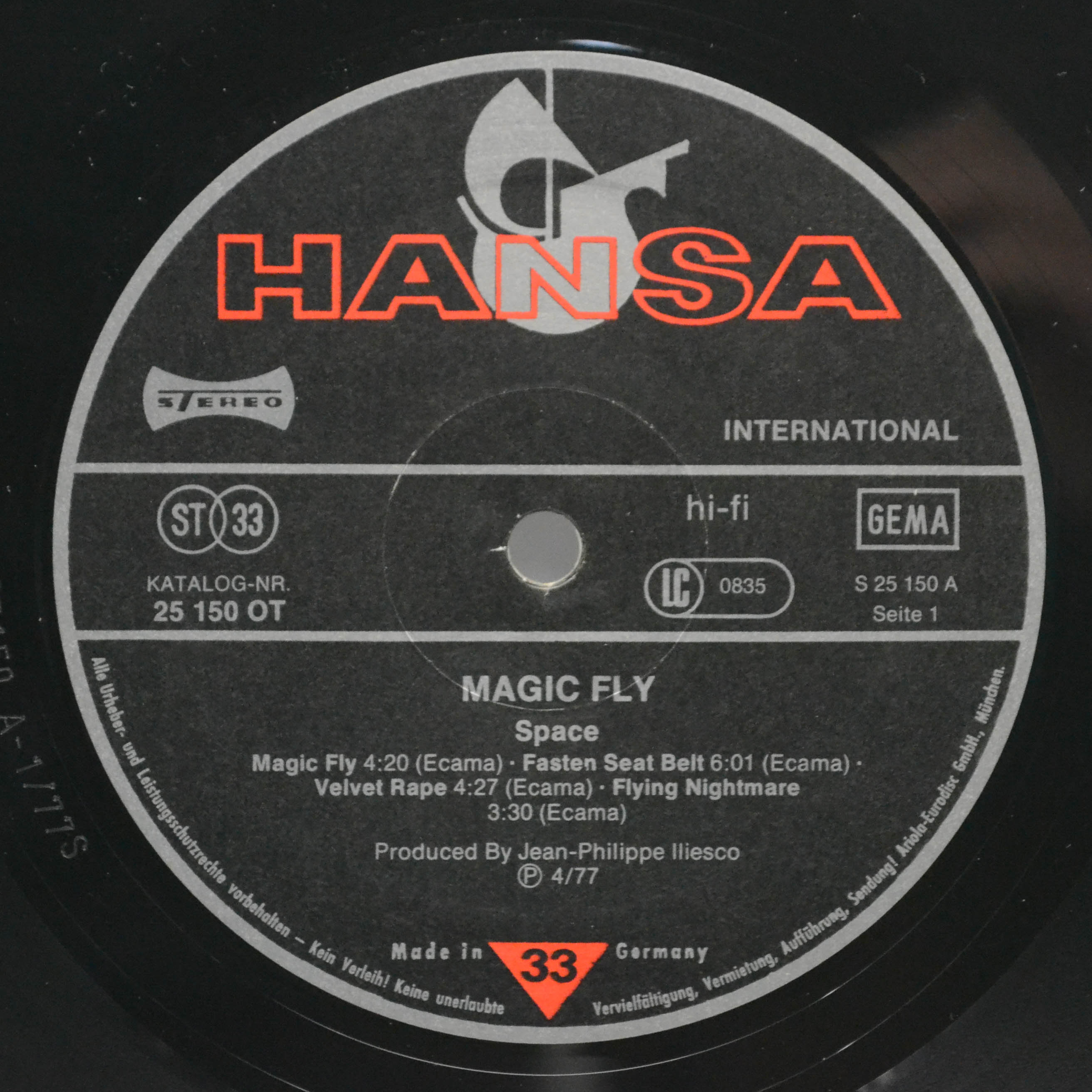 Space — Magic Fly, 1977