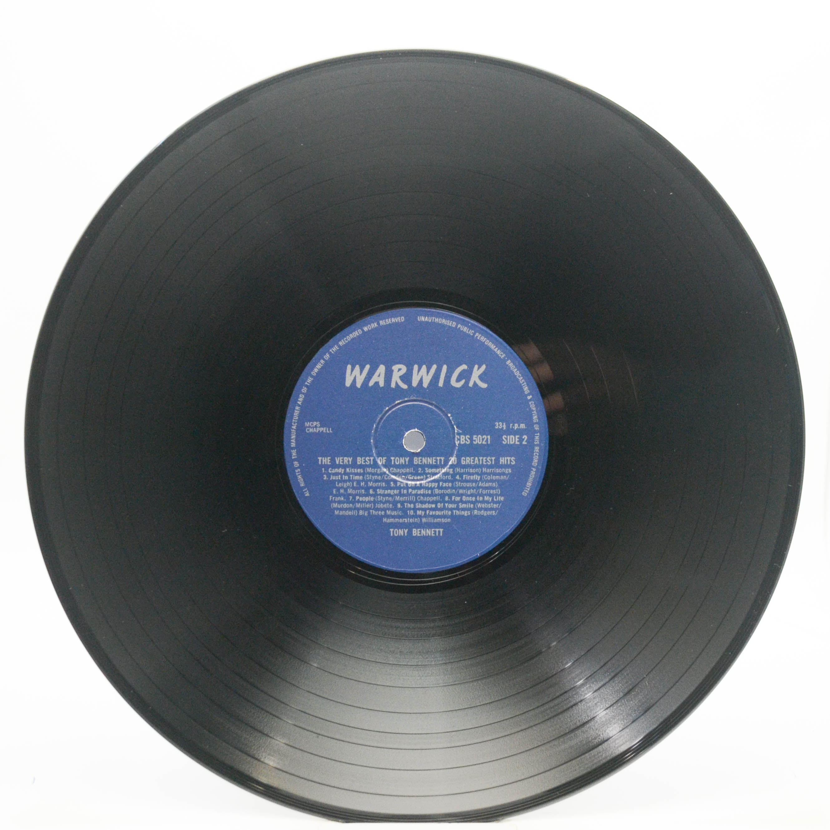 Tony Bennett — The Very Best Of Tony Bennett 20 Greatest Hits (UK), 1976