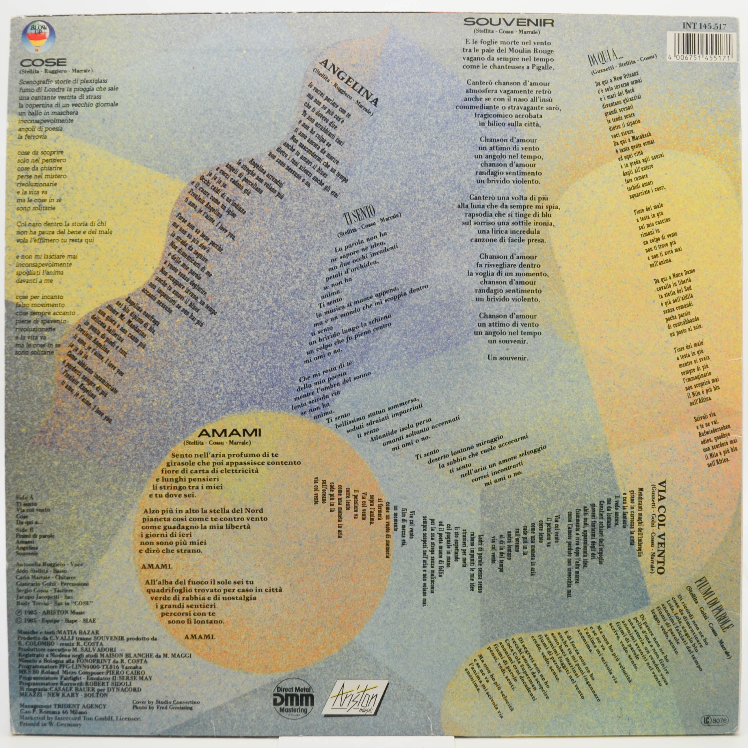 Matia Bazar — Melanchólia, 1986