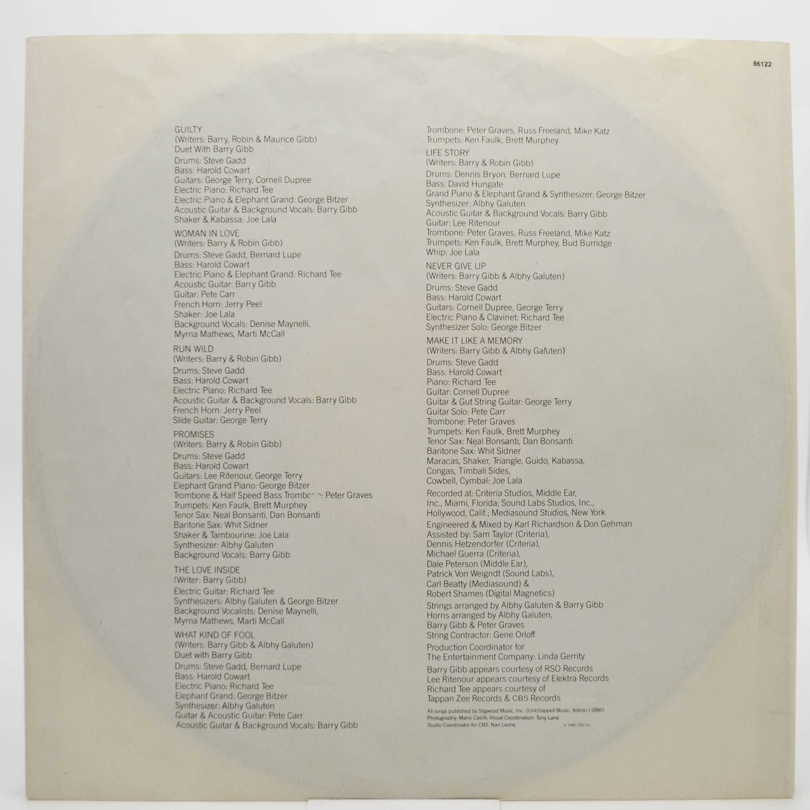 Streisand — Guilty, 1980