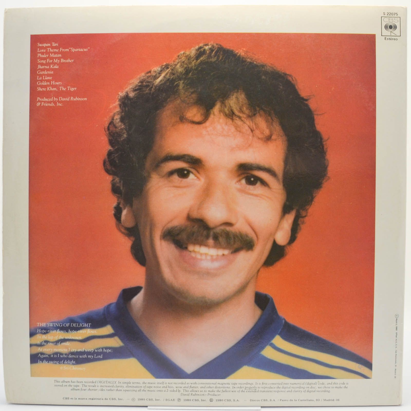 Devadip Carlos Santana — The Swing Of Delight (2LP), 1980