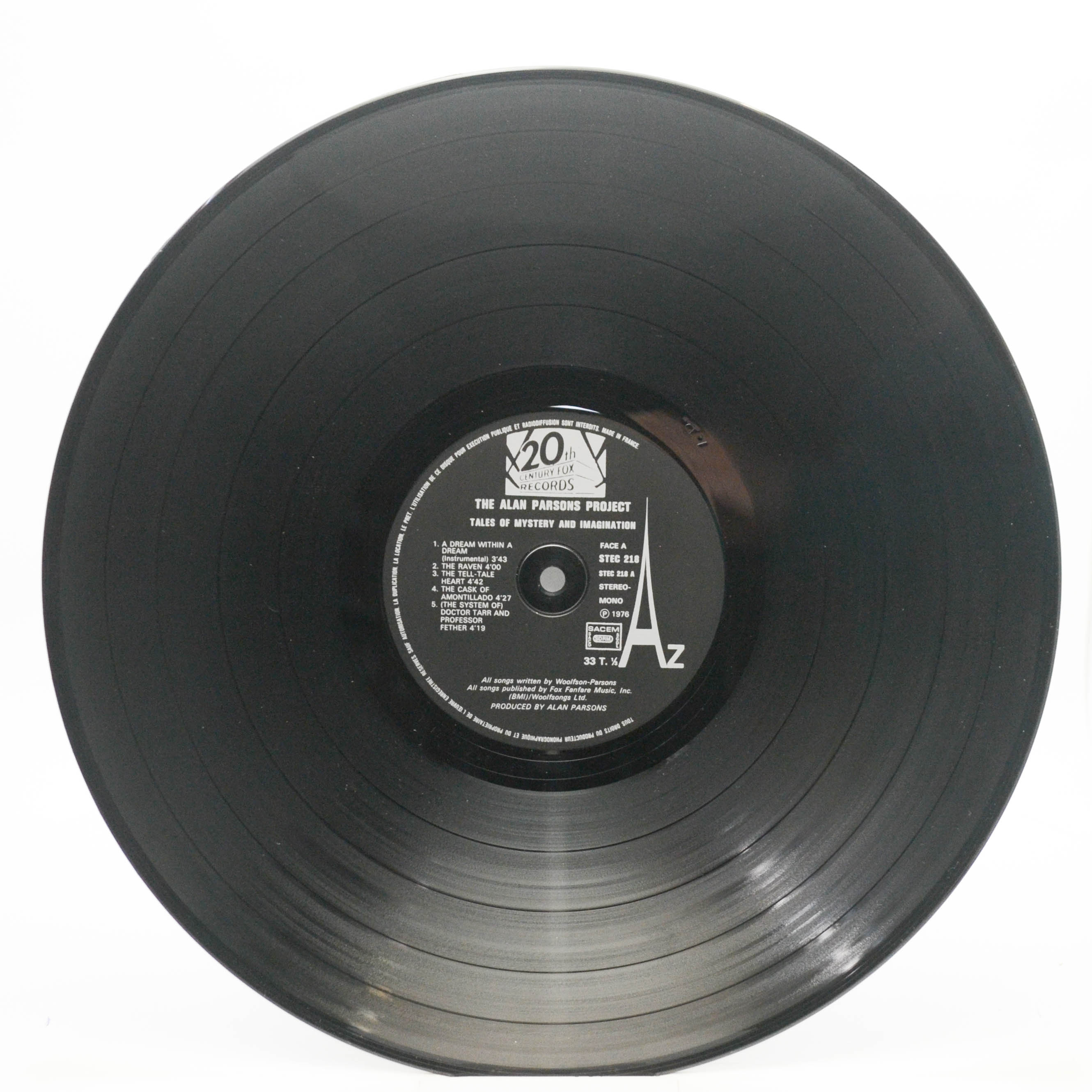 The Alan Parsons Project — Tales Of Mystery And Imagination . Edgar Allan Poe, 1976