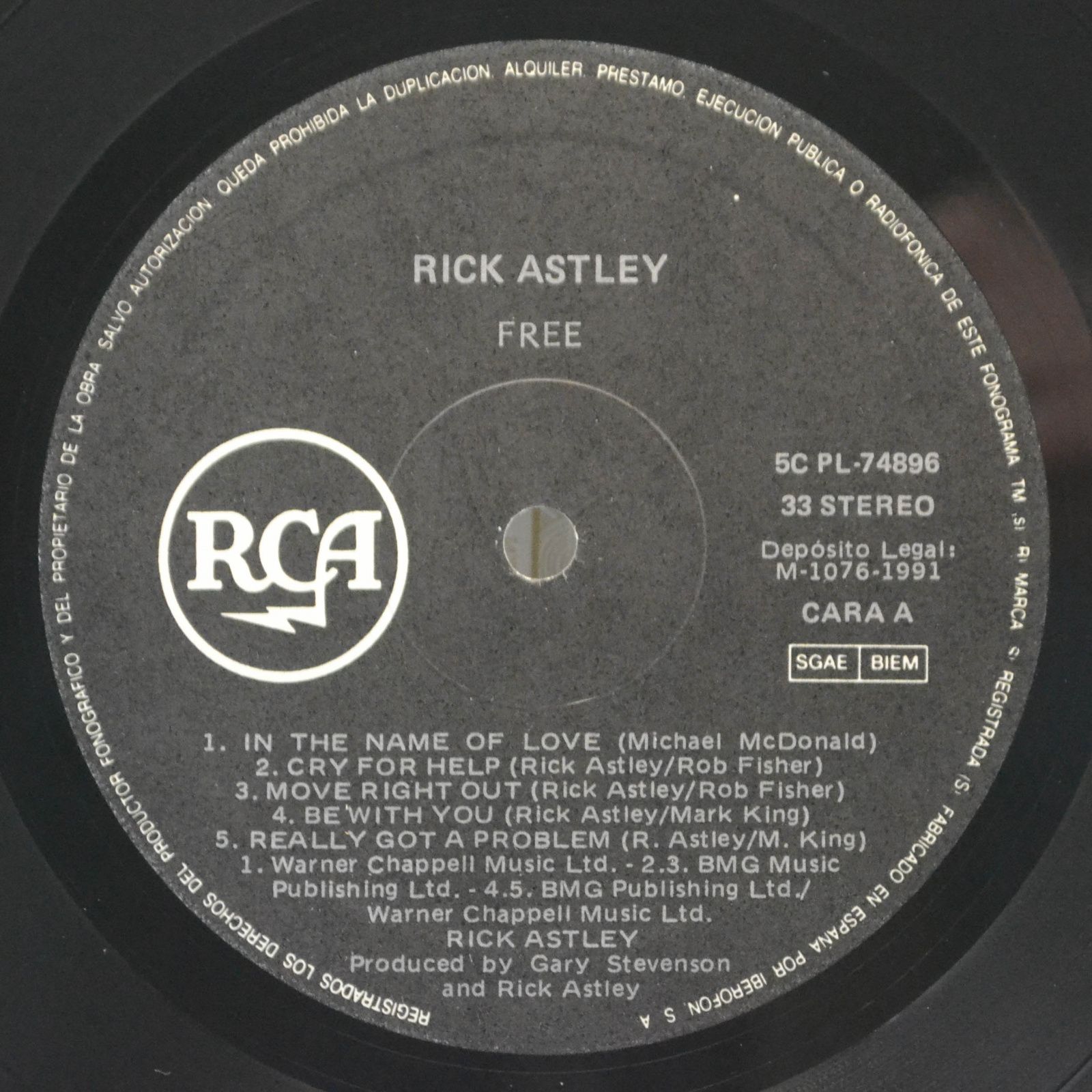 Rick Astley — Free, 1991