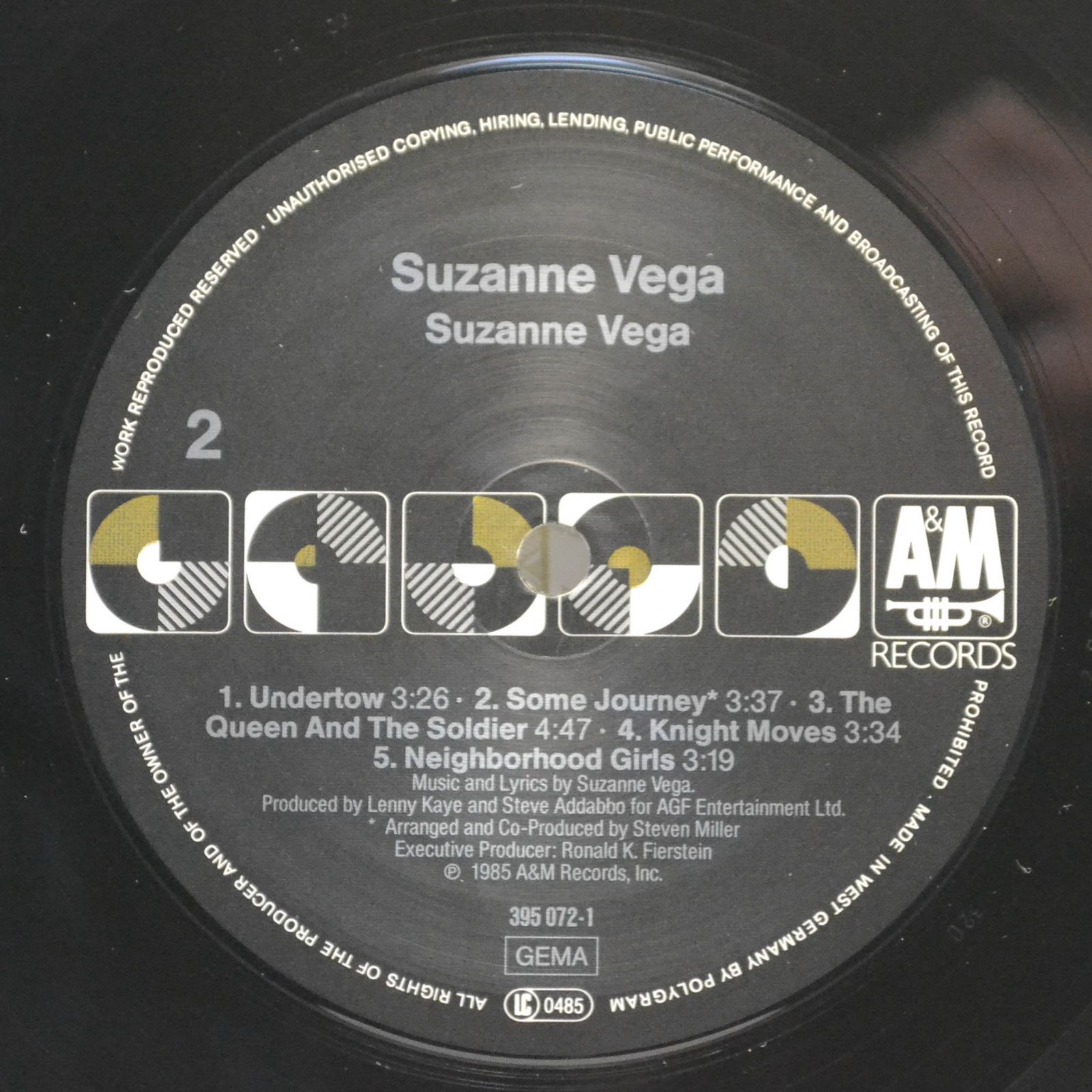 Suzanne Vega — Suzanne Vega, 1985