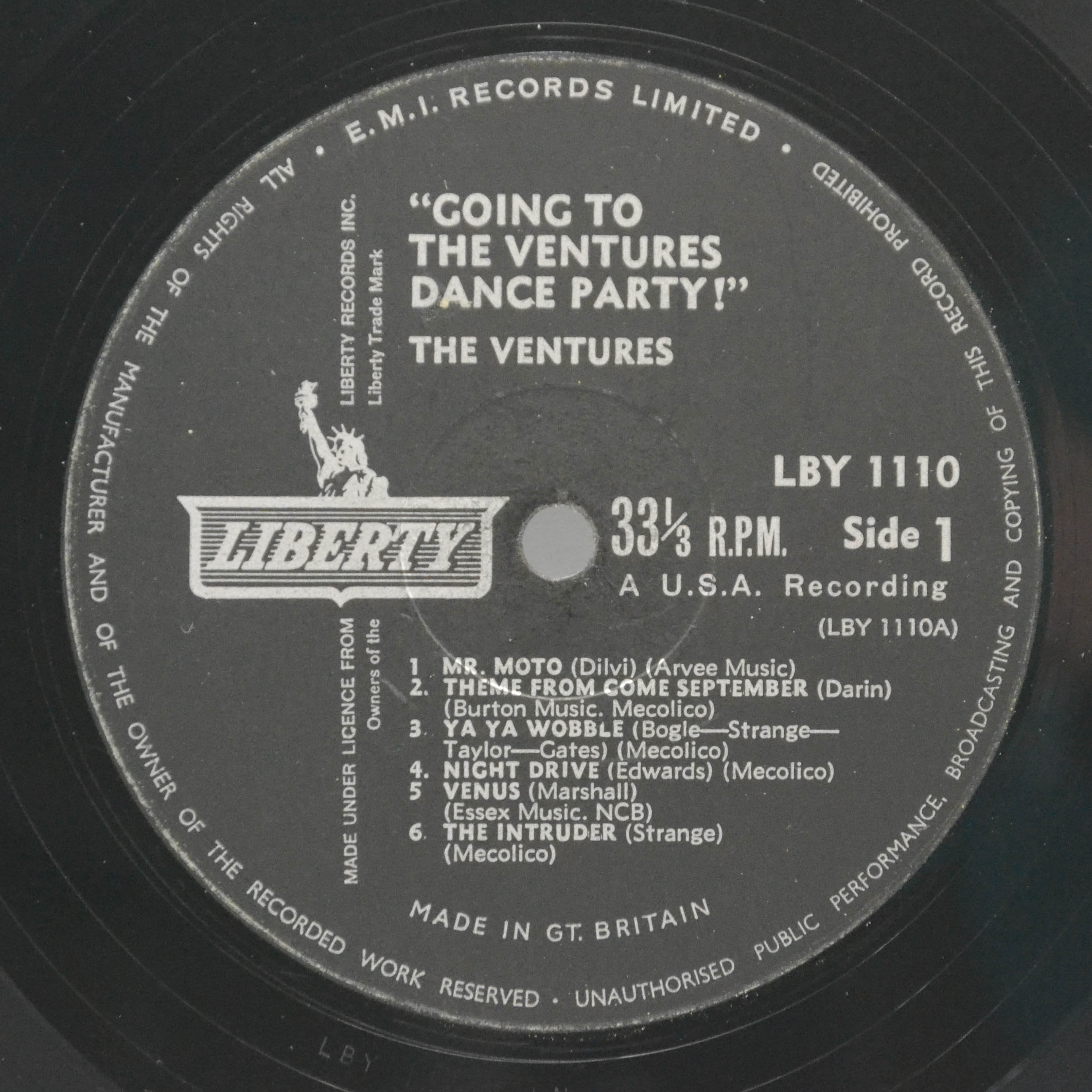 Ventures — Going To The Ventures Dance Party! (UK), 1962