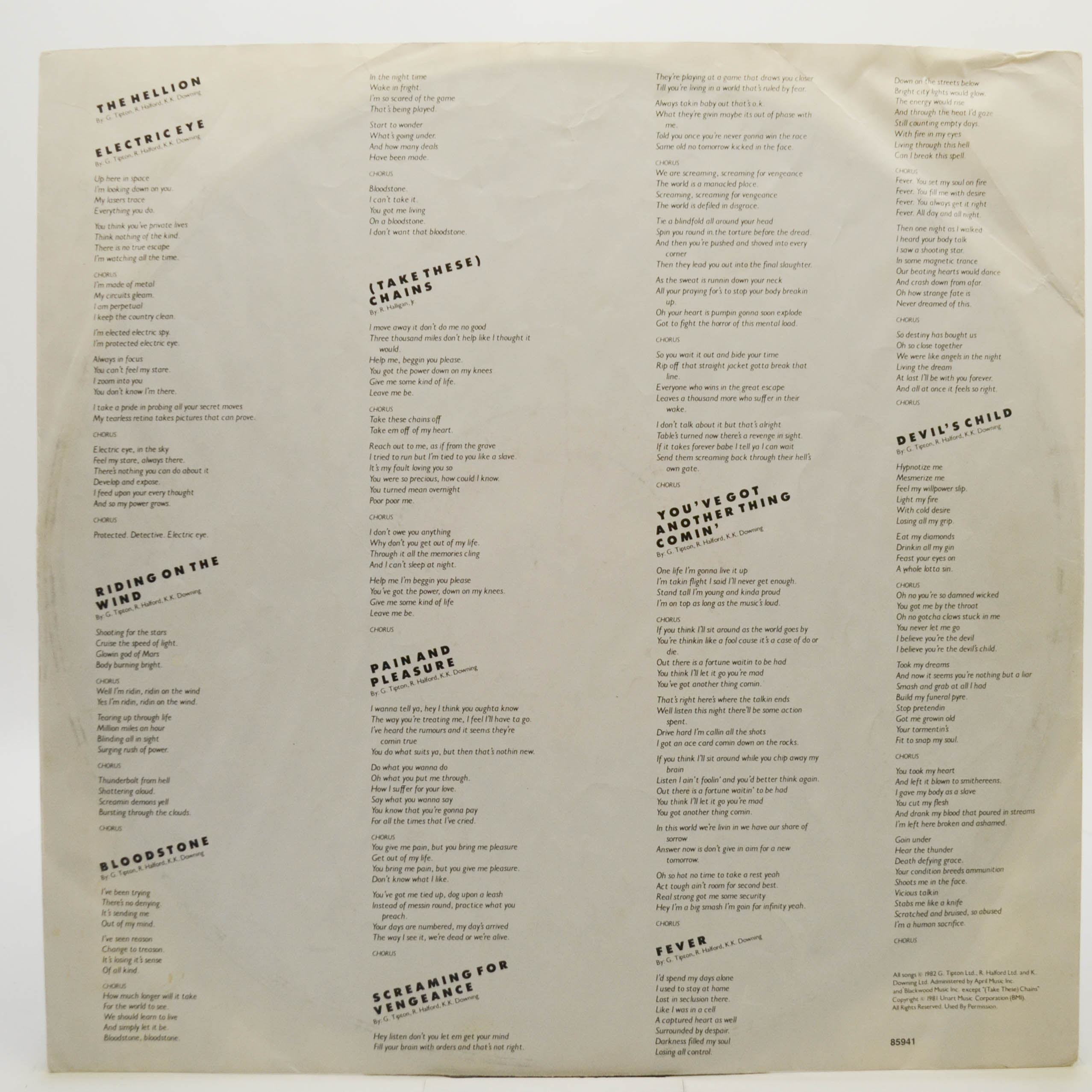 Judas Priest — Screaming For Vengeance, 1982