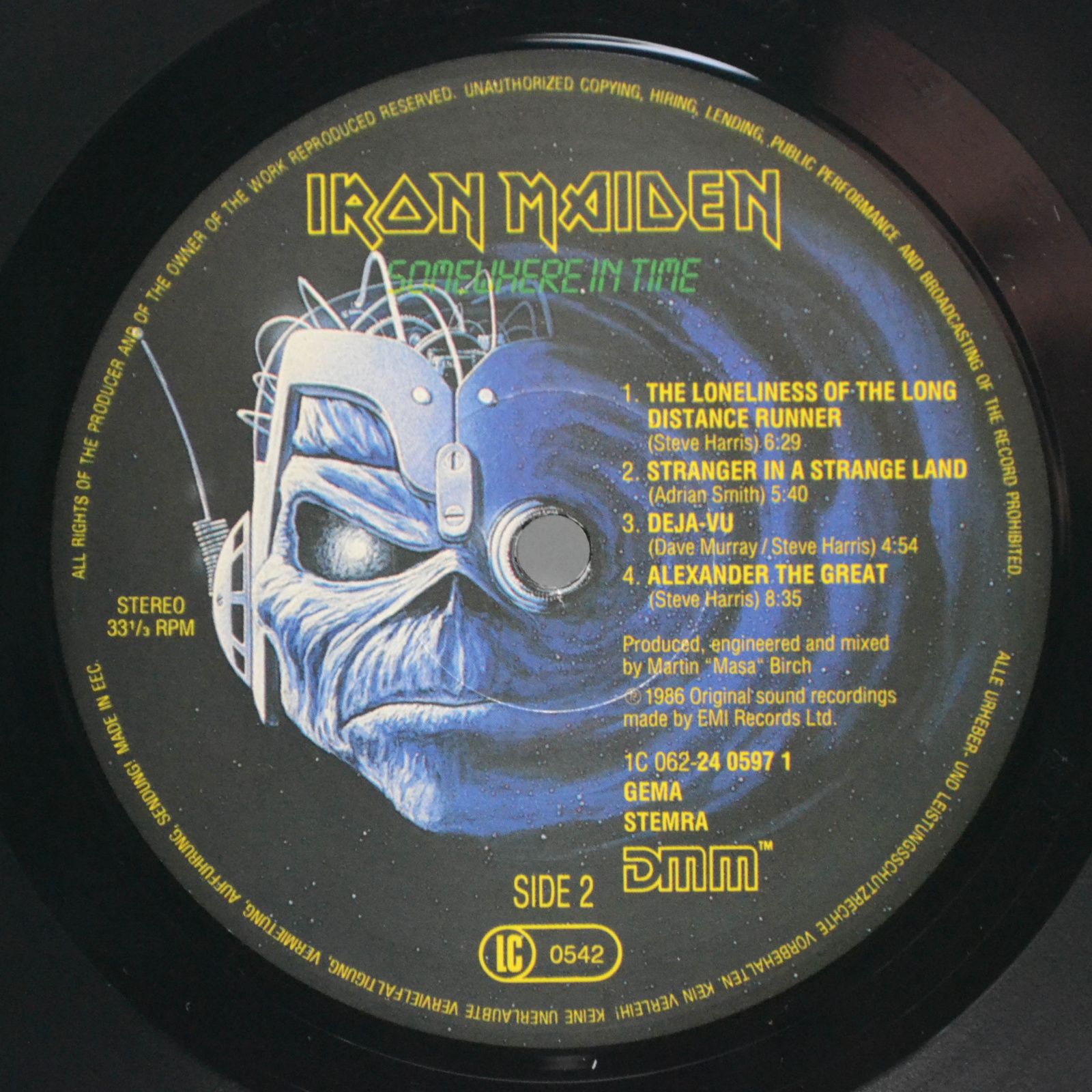 Iron Maiden — Somewhere In Time, 1986