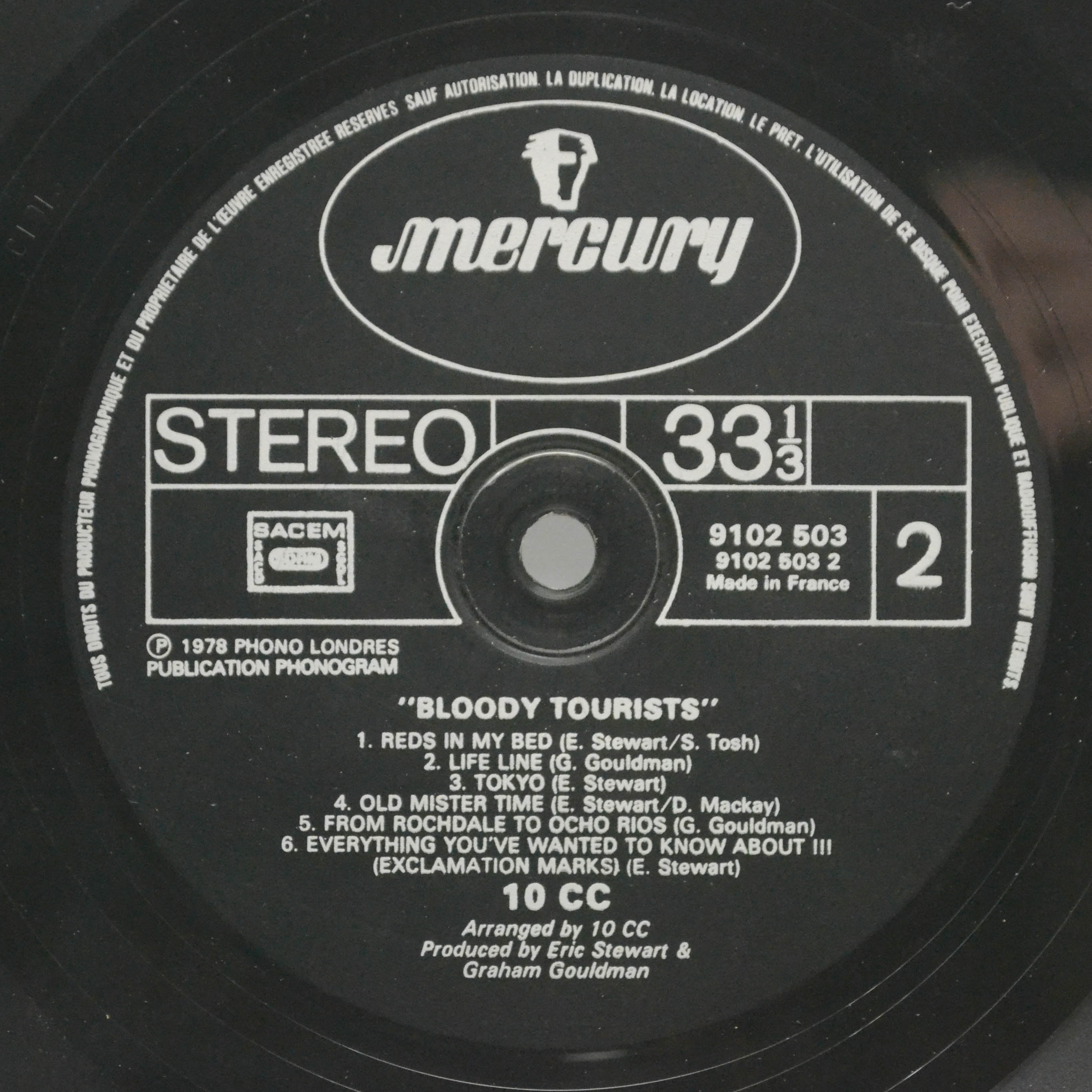 10cc — Bloody Tourists, 1978