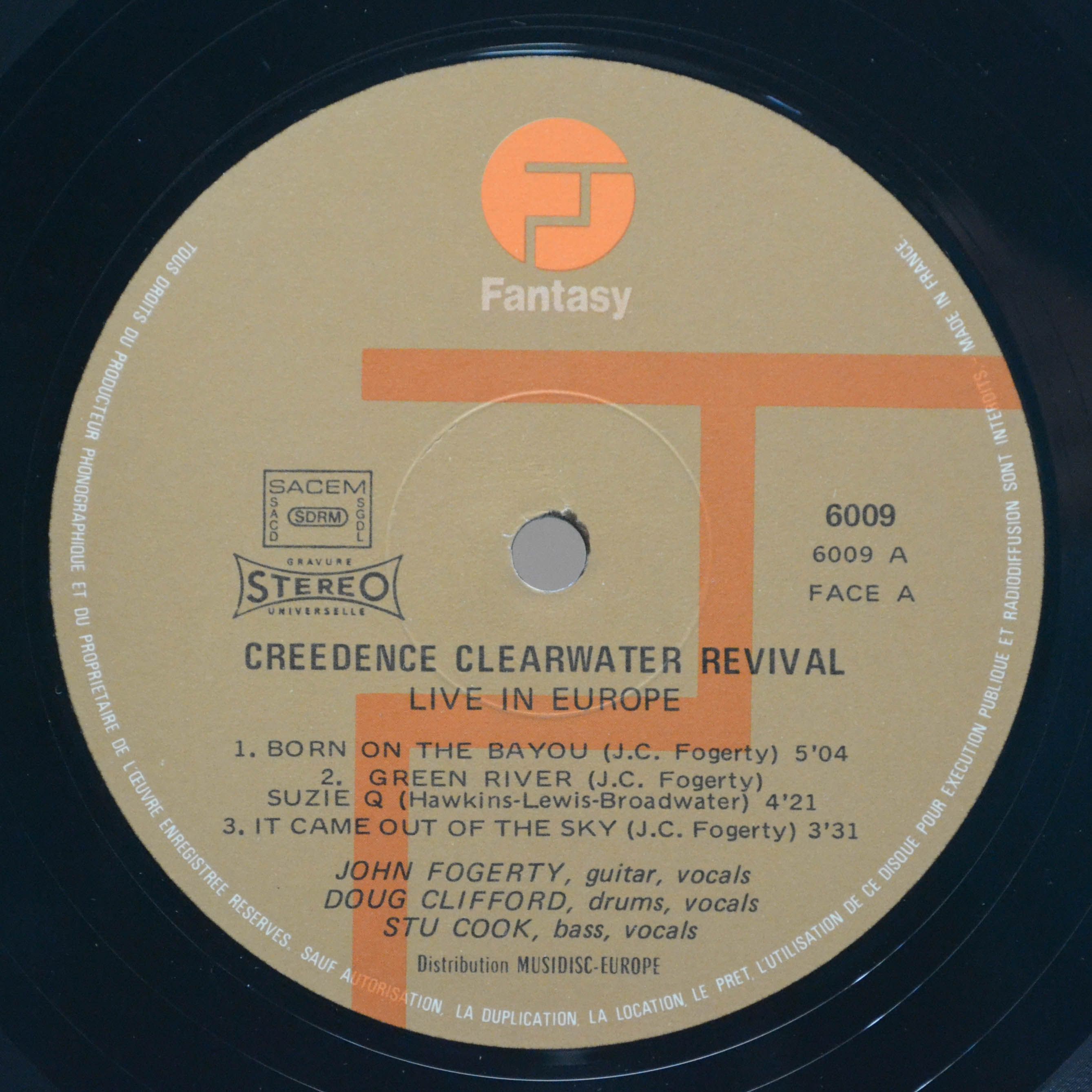 Creedence Clearwater Revival — Live In Europe (2LP), 1973