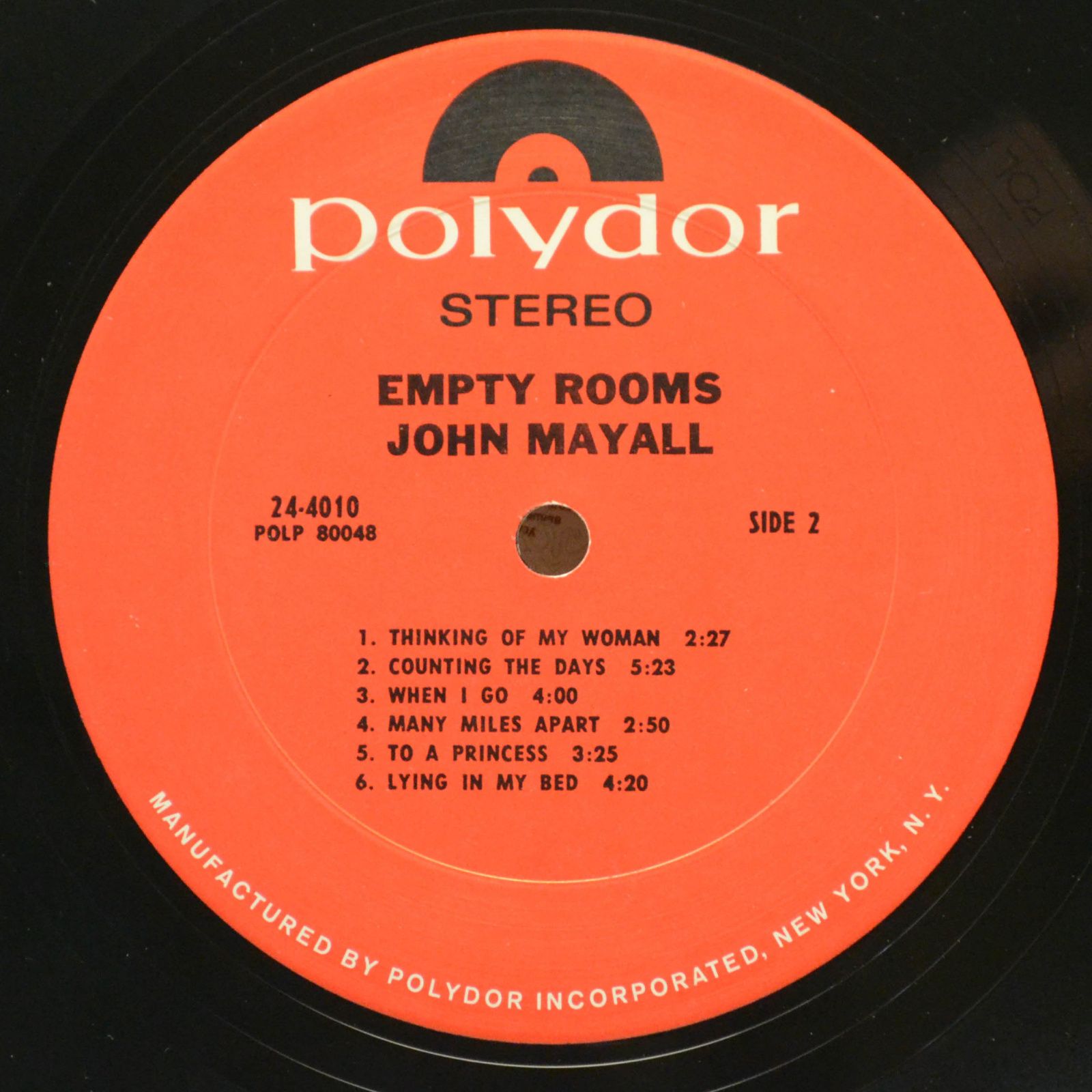 John Mayall — Empty Rooms (USA), 1970
