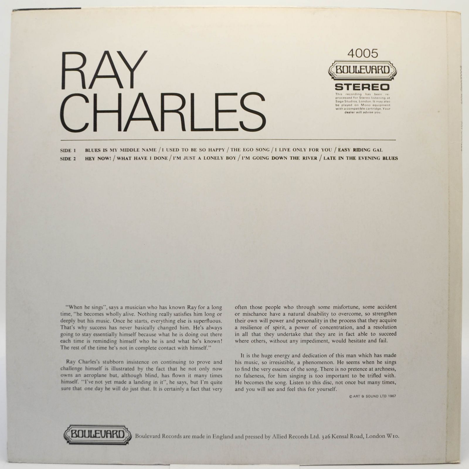 Ray Charles — Ray Charles, 1967