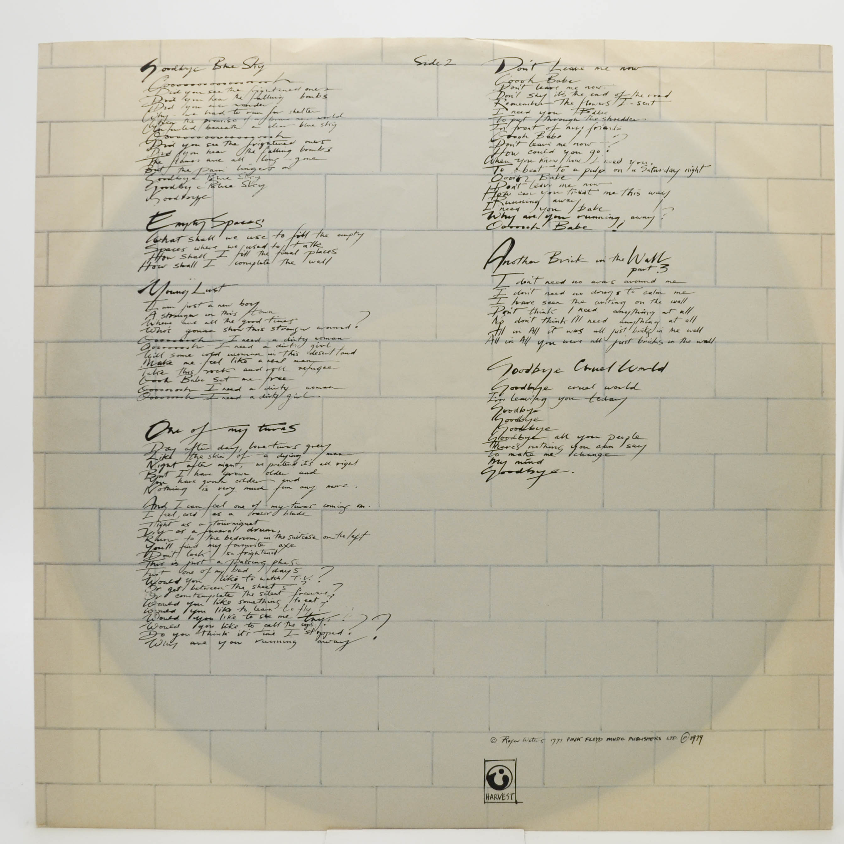 Pink Floyd — The Wall (2LP), 1979