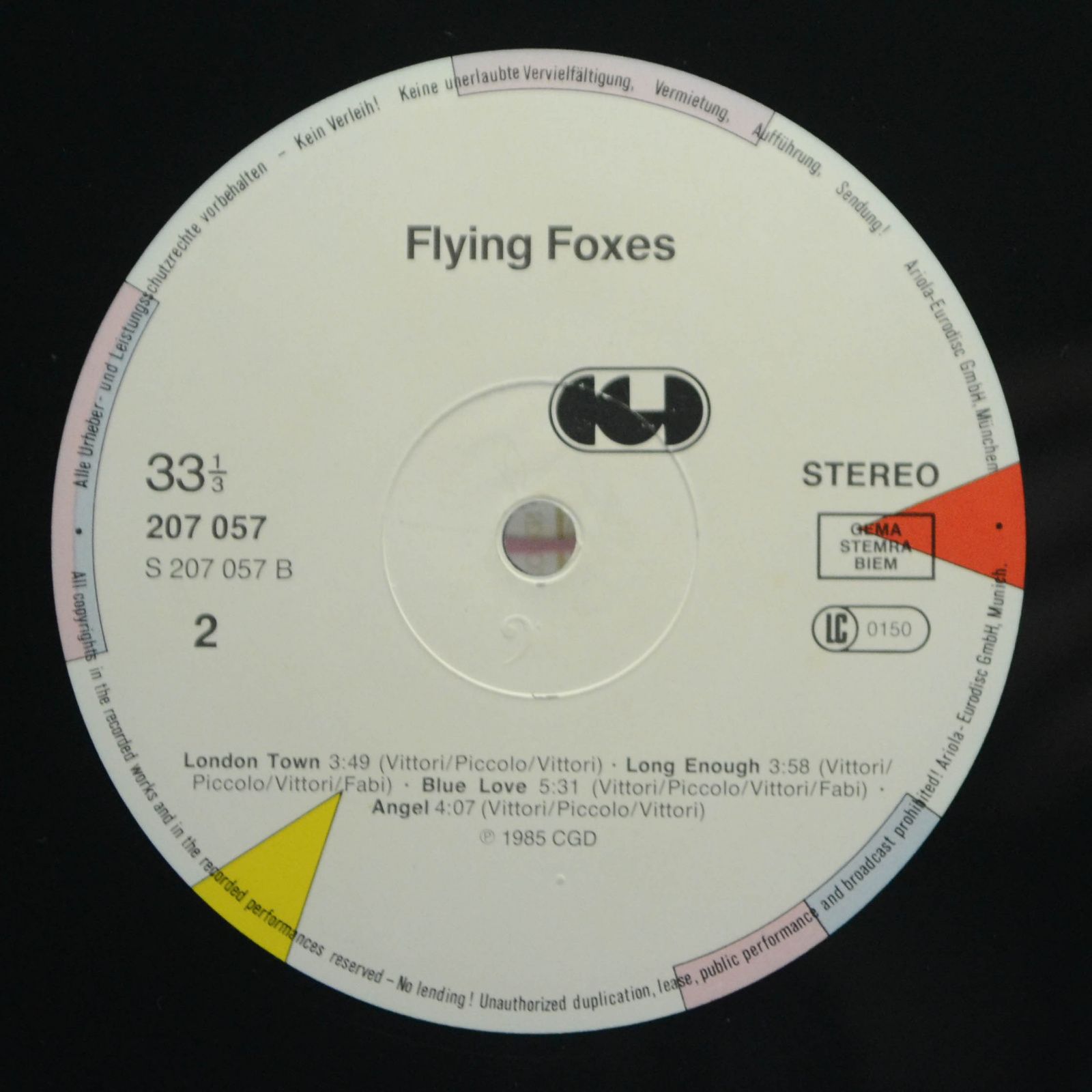 Flying Foxes — Flying Foxes, 1985