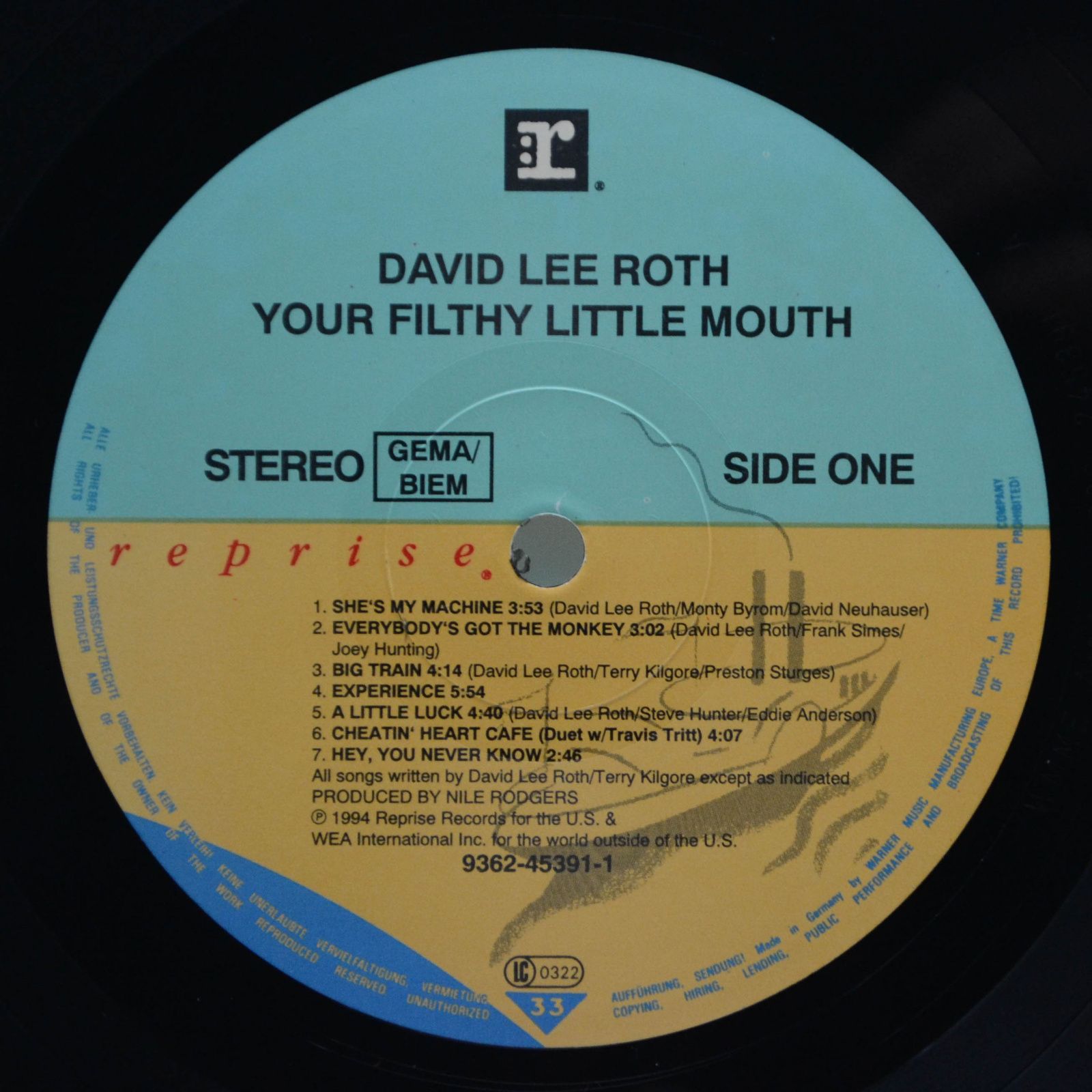 David Lee Roth — Your Filthy Little Mouth, 1994