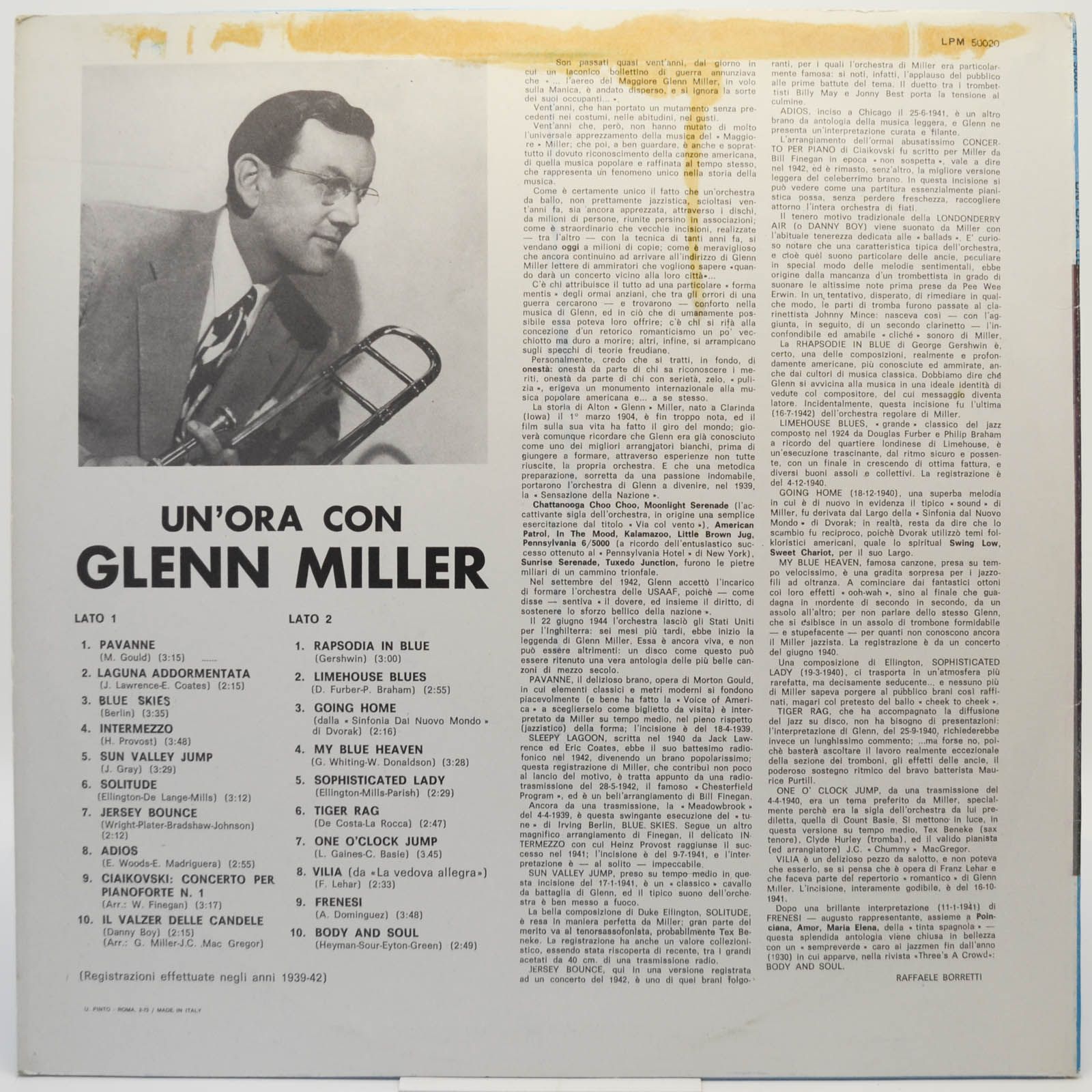 Glenn Miller — Un'Ora Con Glenn Miller, 1973