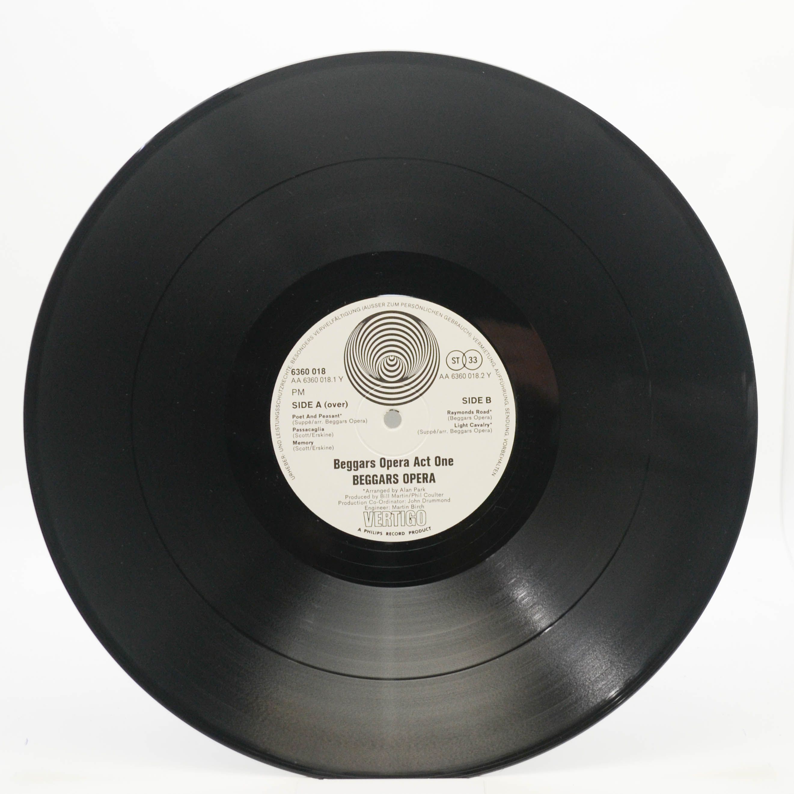 Beggar's Opera — Act One (Vertigo Swirl), 1970