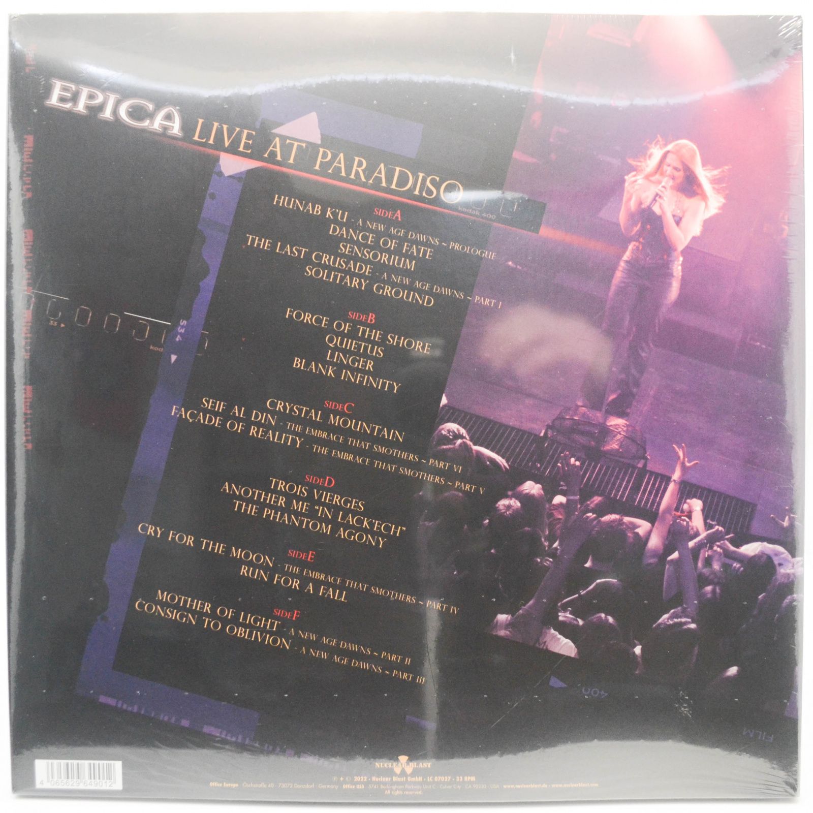Epica — Live At Paradiso (3LP), 2022