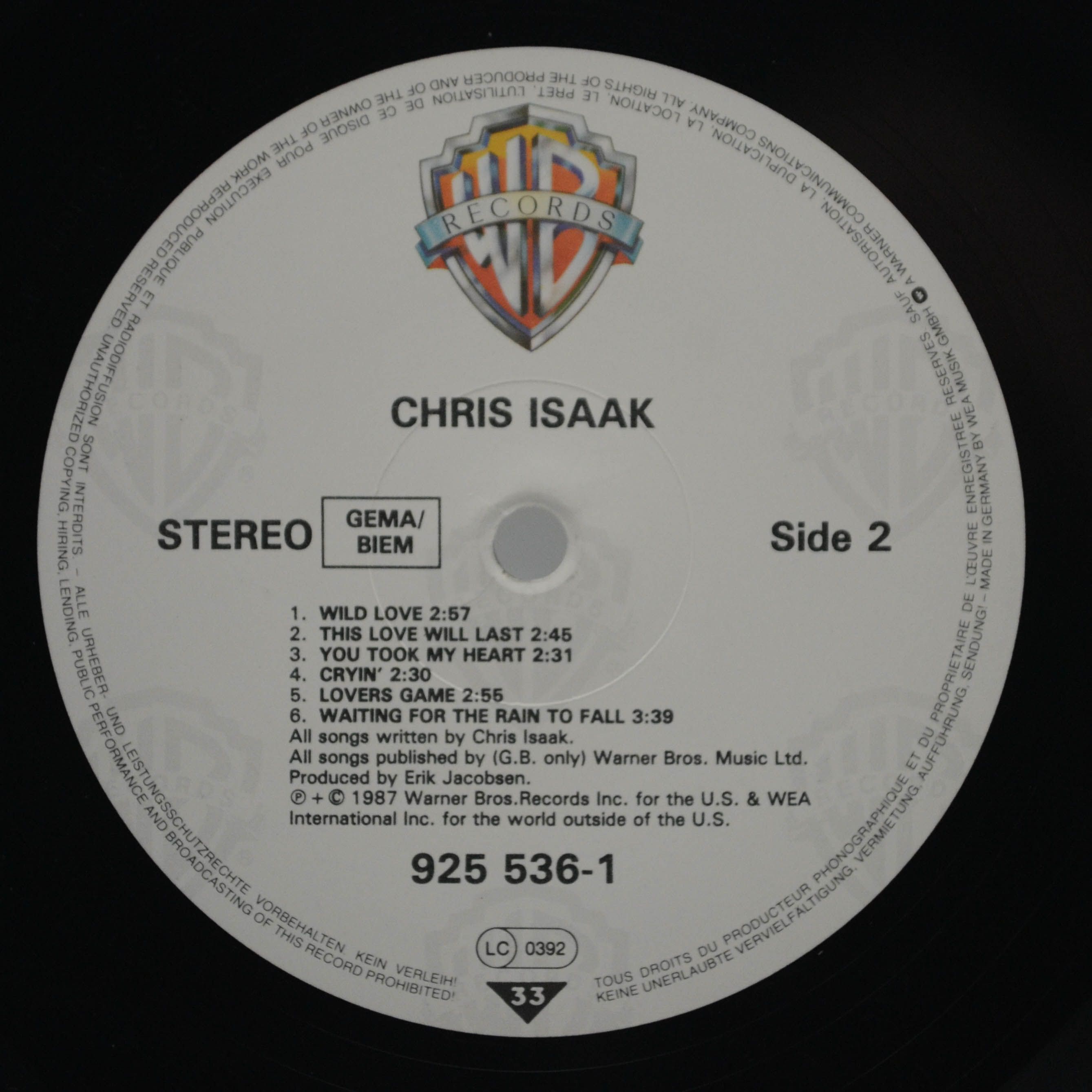 Chris Isaak — Chris Isaak, 1987